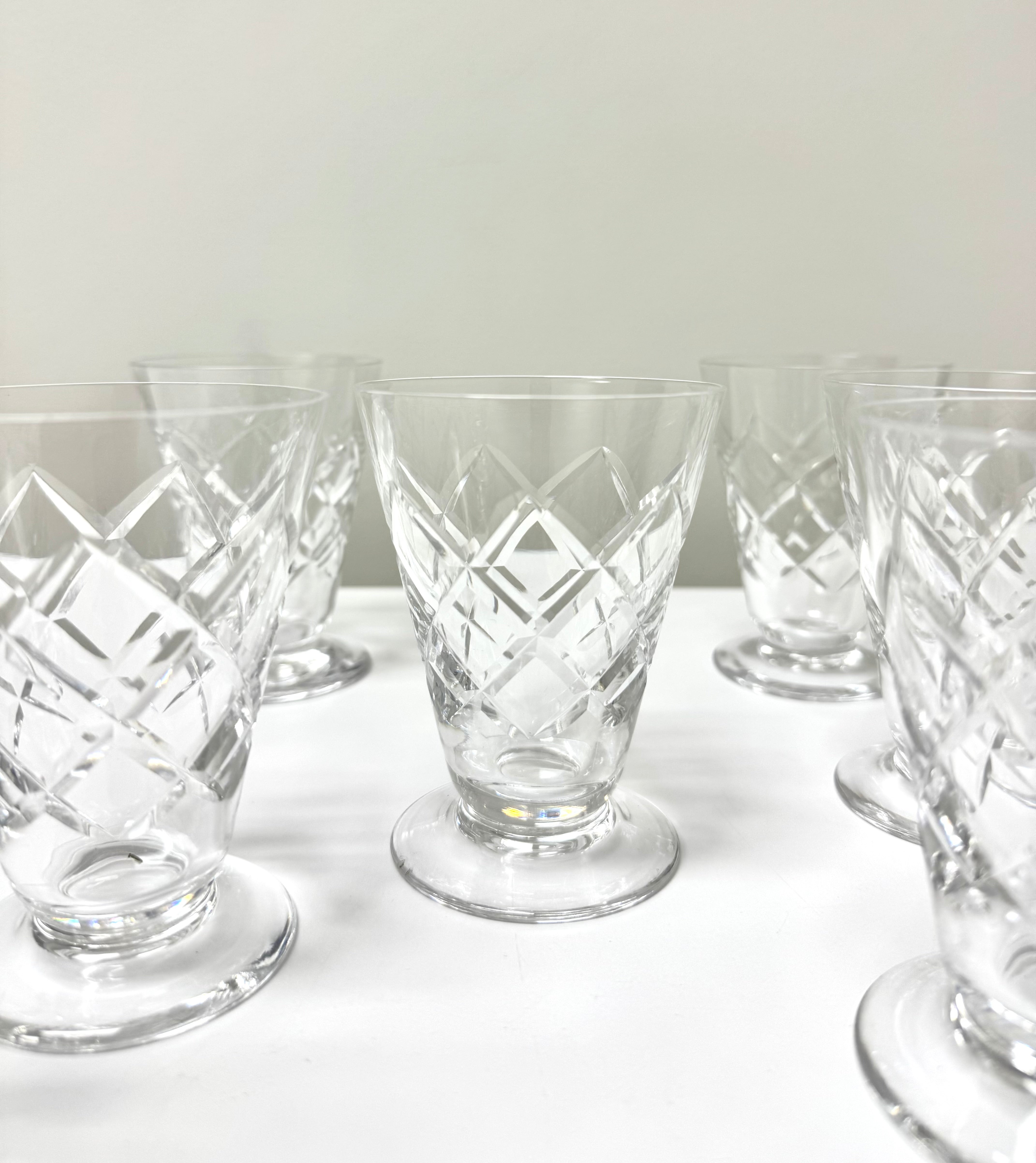 Edinburgh Crystal Juice Glasses Set of 7