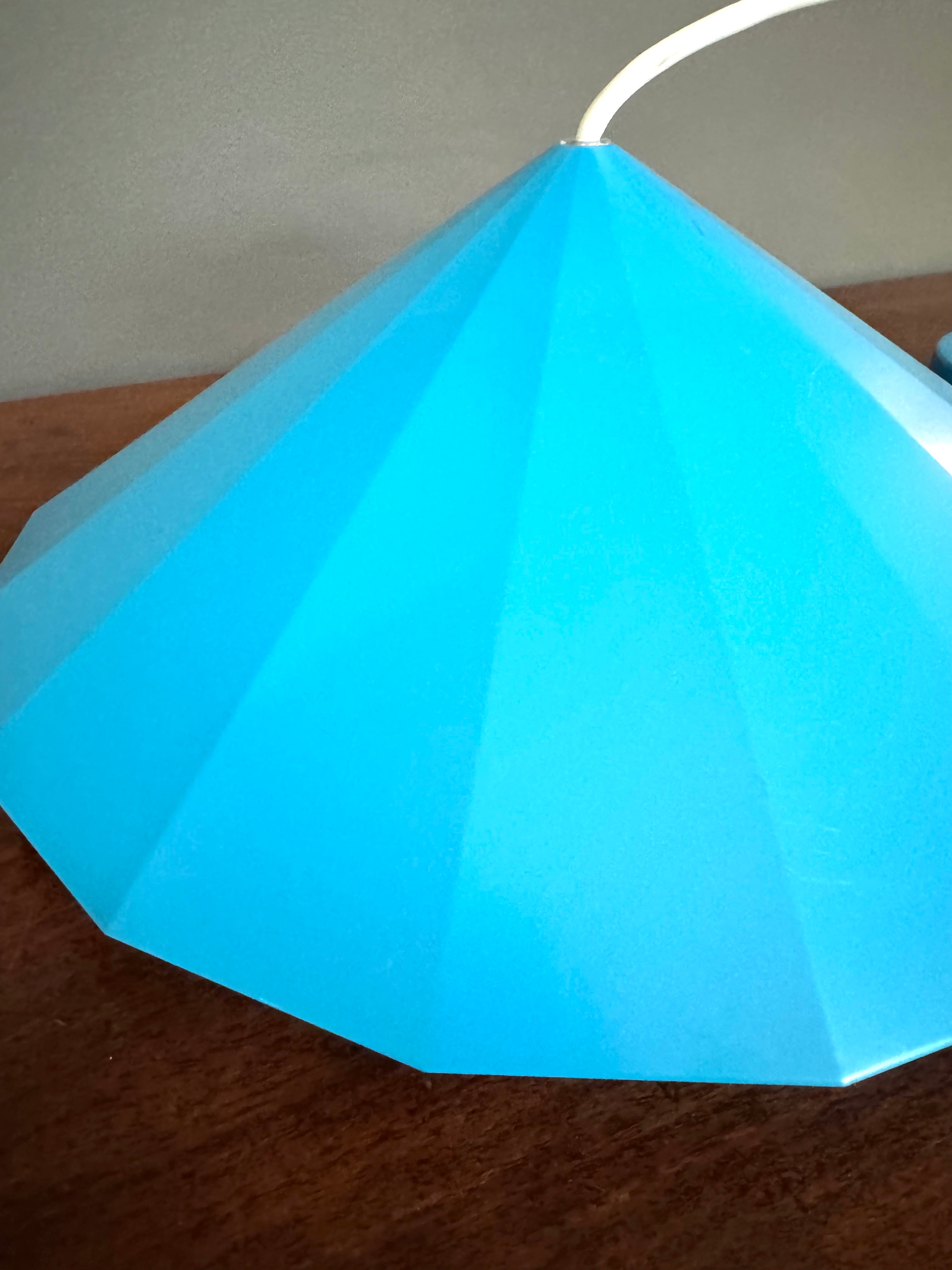 Vintage IKEA Blue Pendant Light