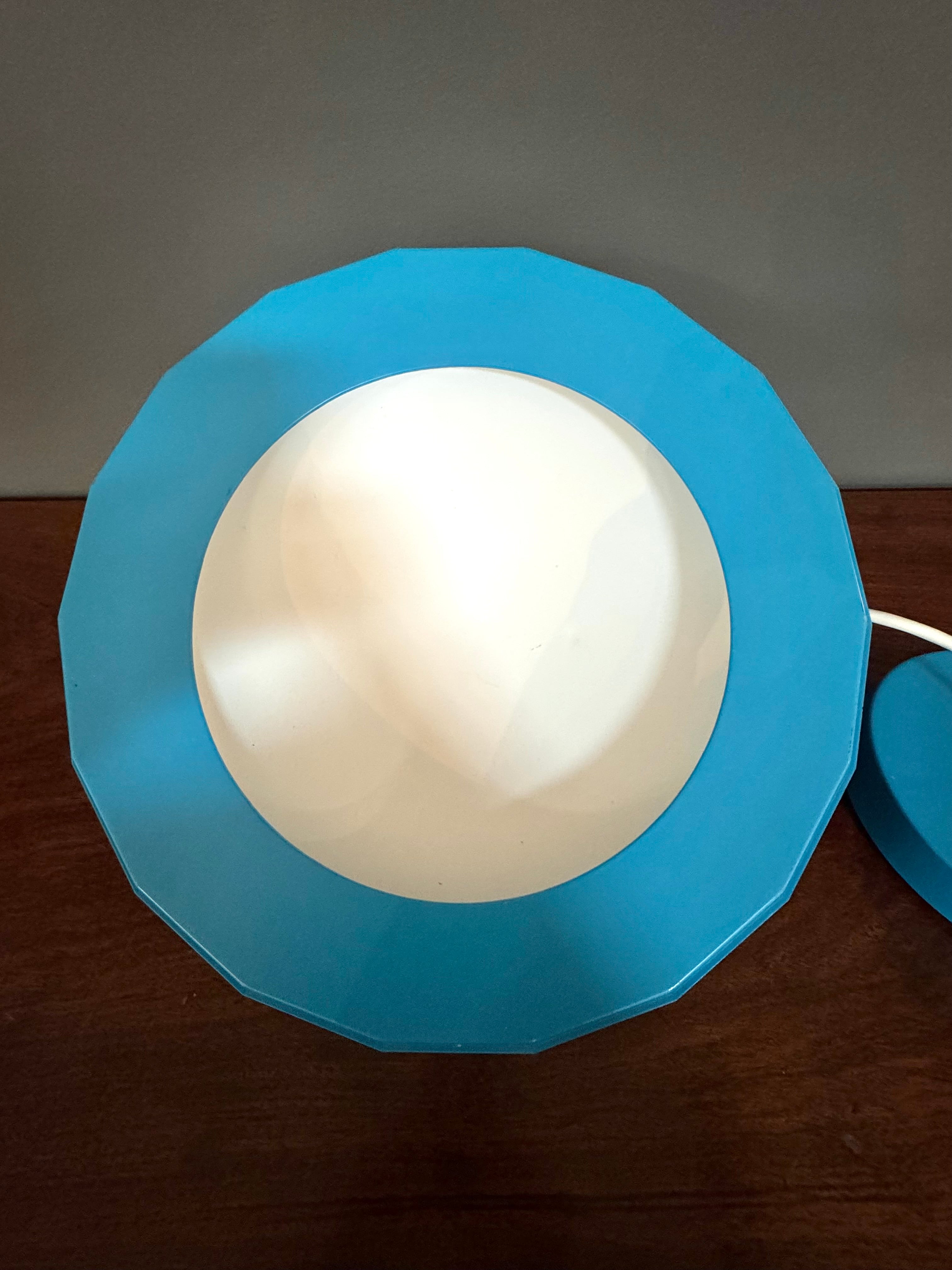 Vintage IKEA Blue Pendant Light