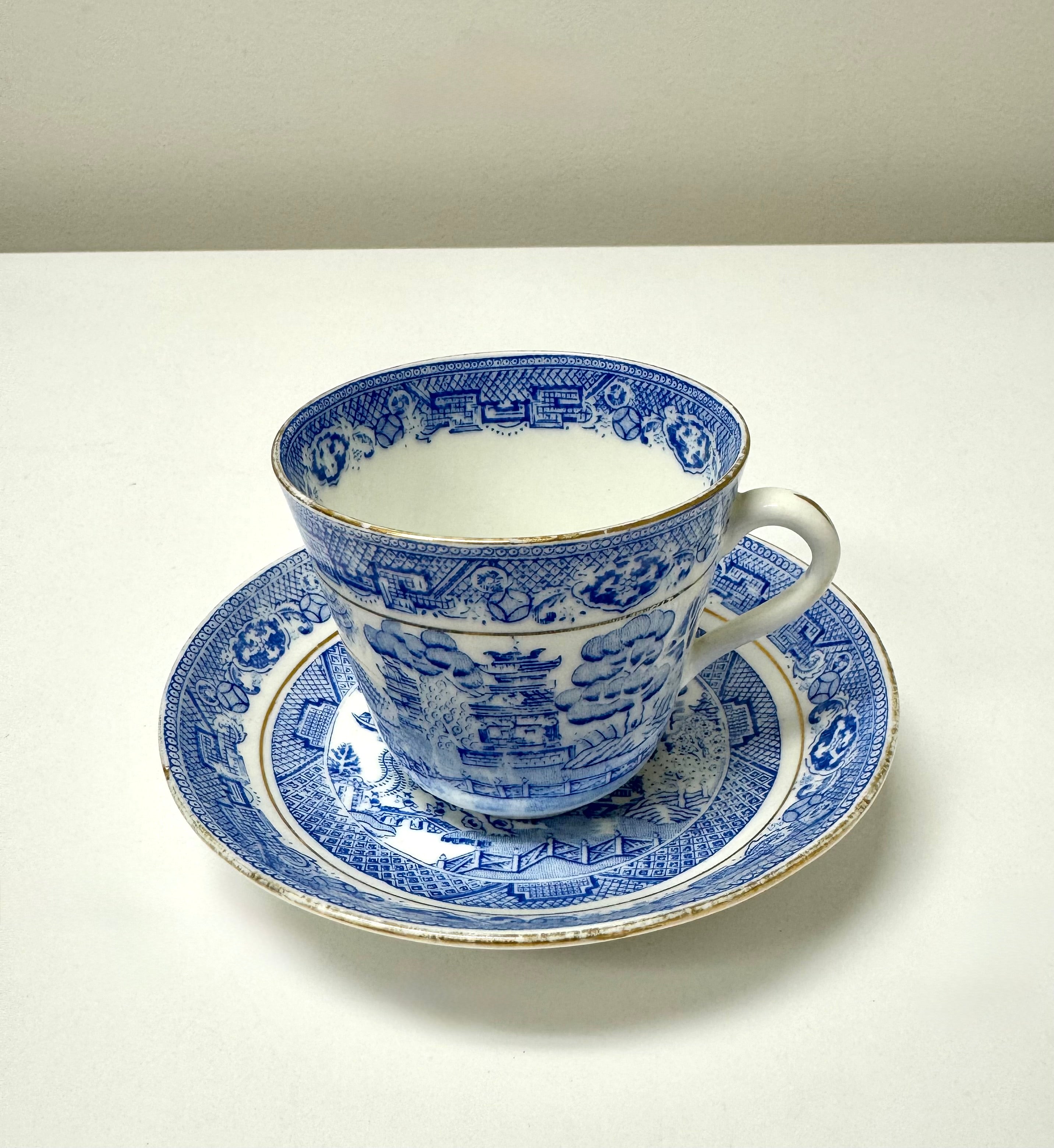 Vintage SAMUEL RADFORD 'Blue Willow' Cup & Saucer