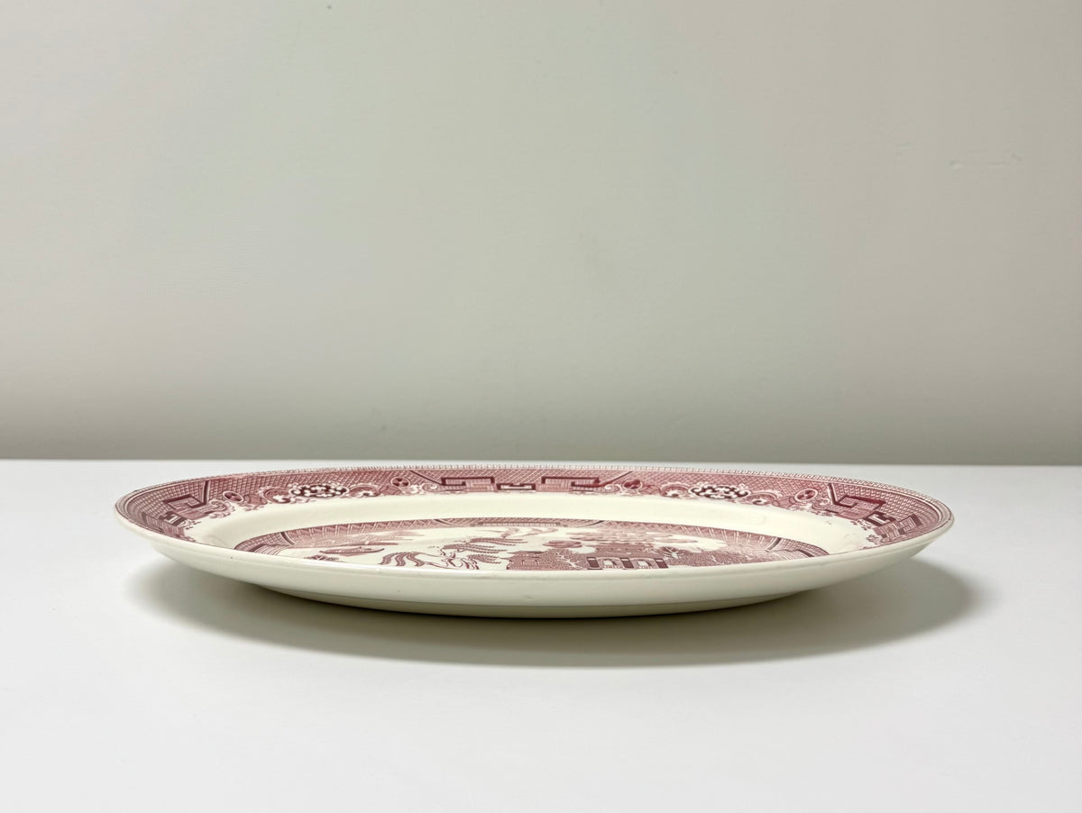 Vintage .W.R. MIDWINTER 'Red Willow' 14" Platter