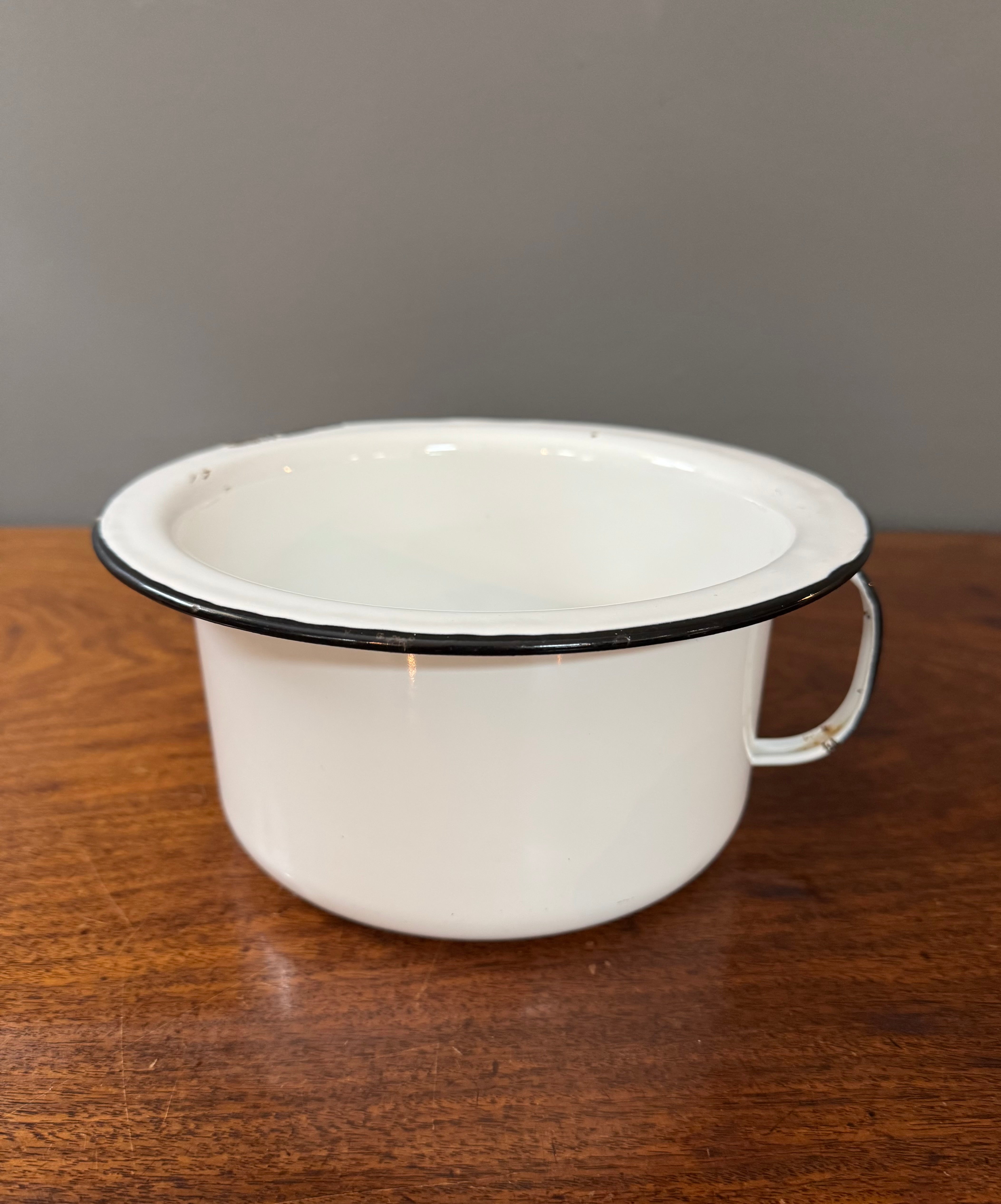 Vintage Enamelware 9-1/2" Chamber Pot