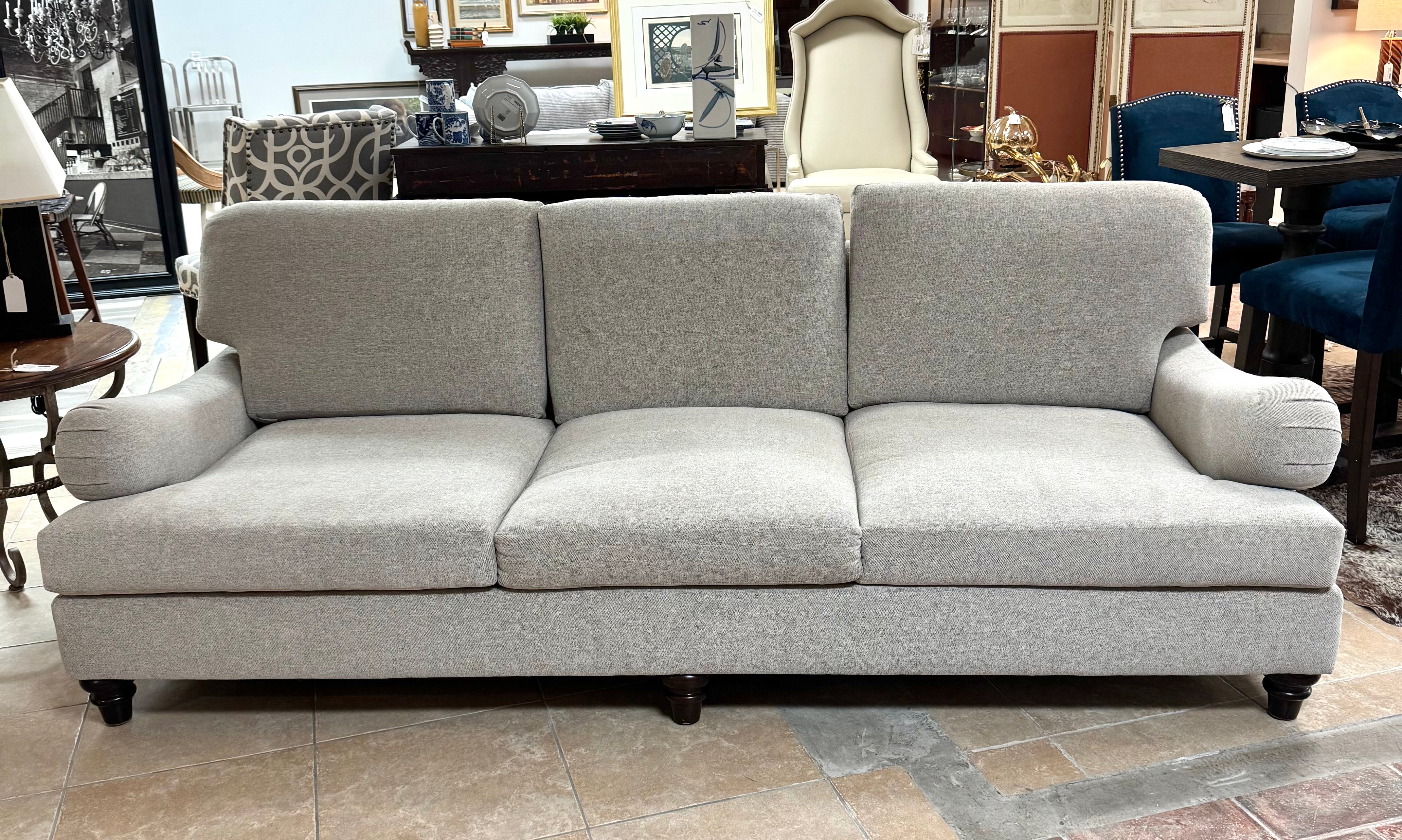 BERNHARDT French Gray 96" Sofa