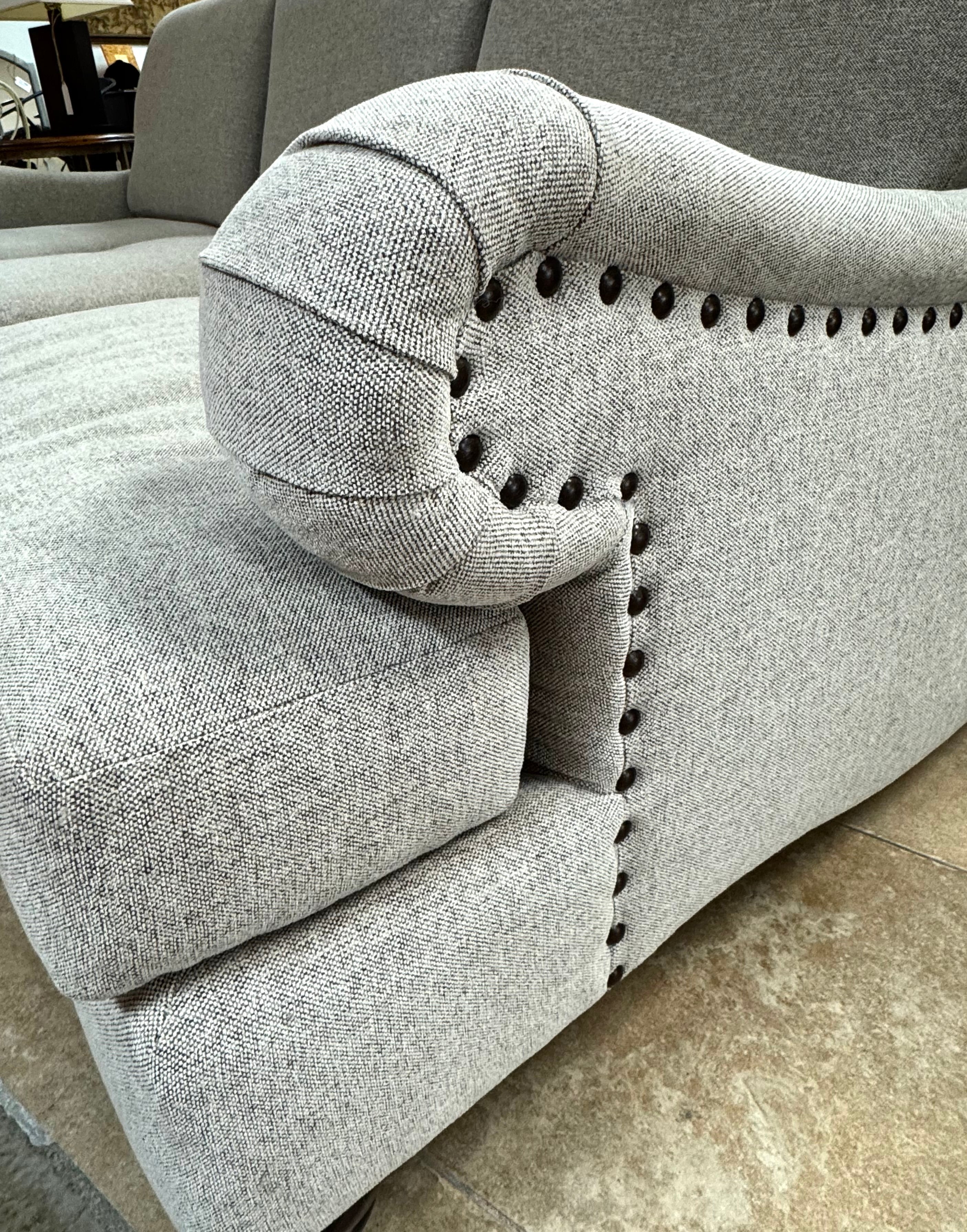 BERNHARDT French Gray 96" Sofa
