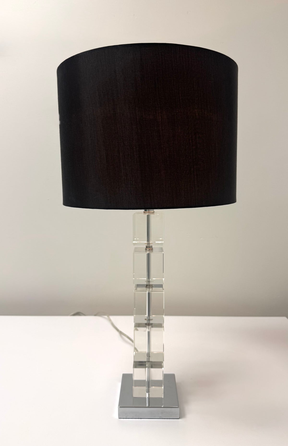 Stacked Glass Cube Lamp