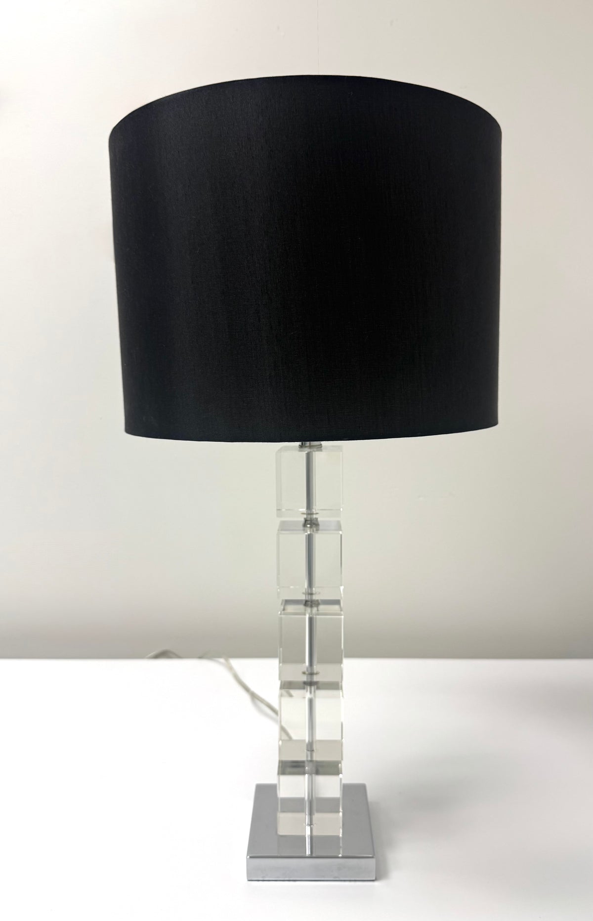 Stacked Glass Cube Lamp