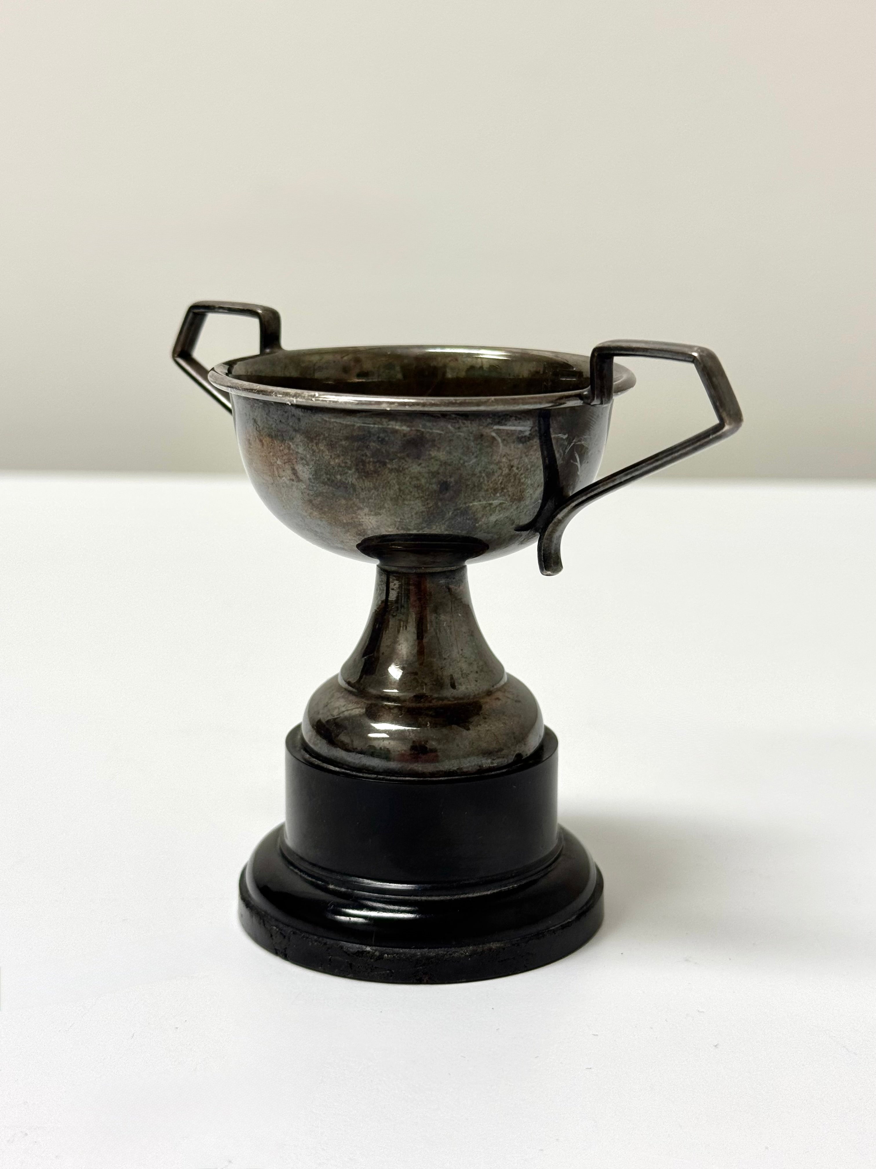 Aged Silver Small Decorative Trophy