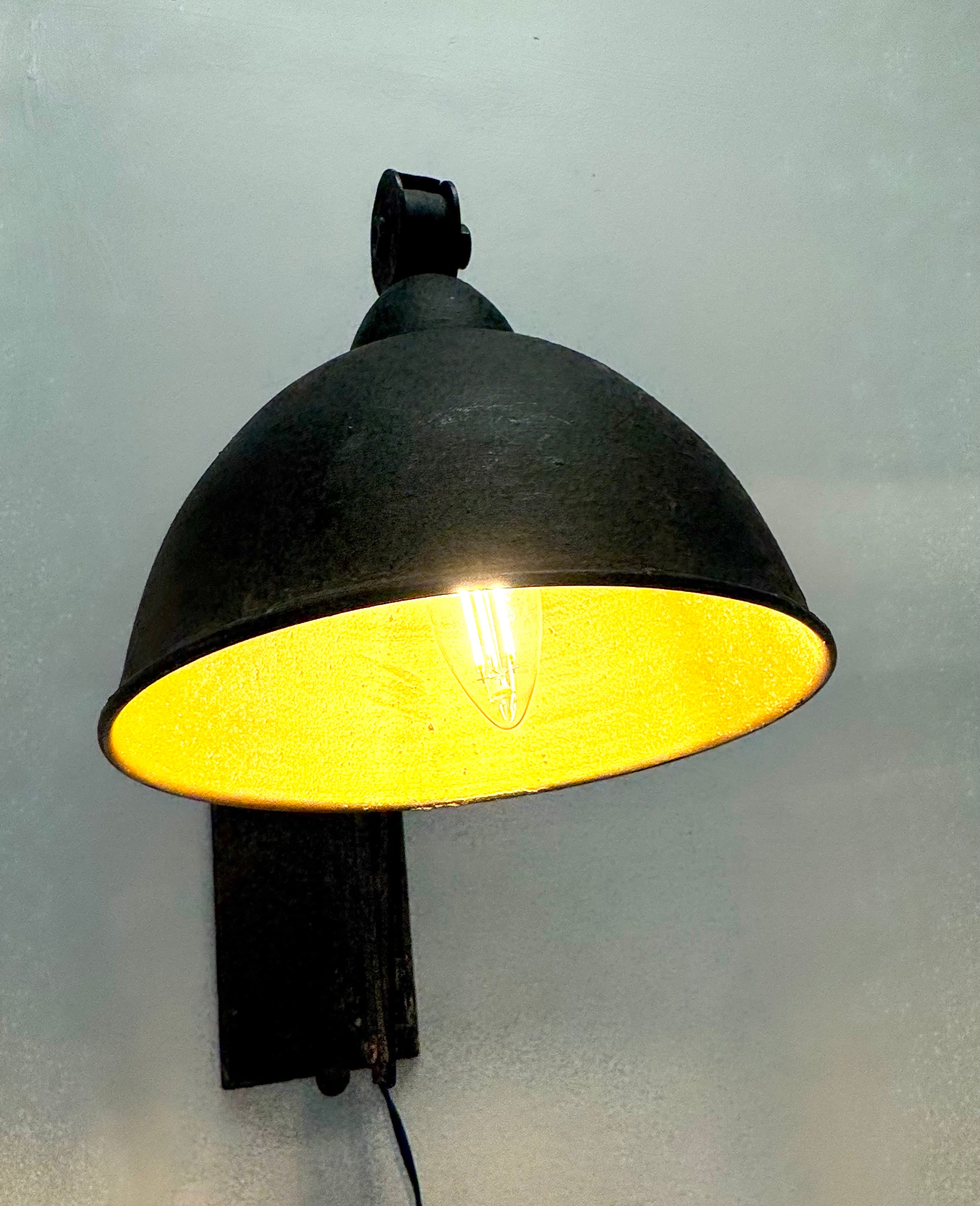 Industrial Metal Accordian Wall Light