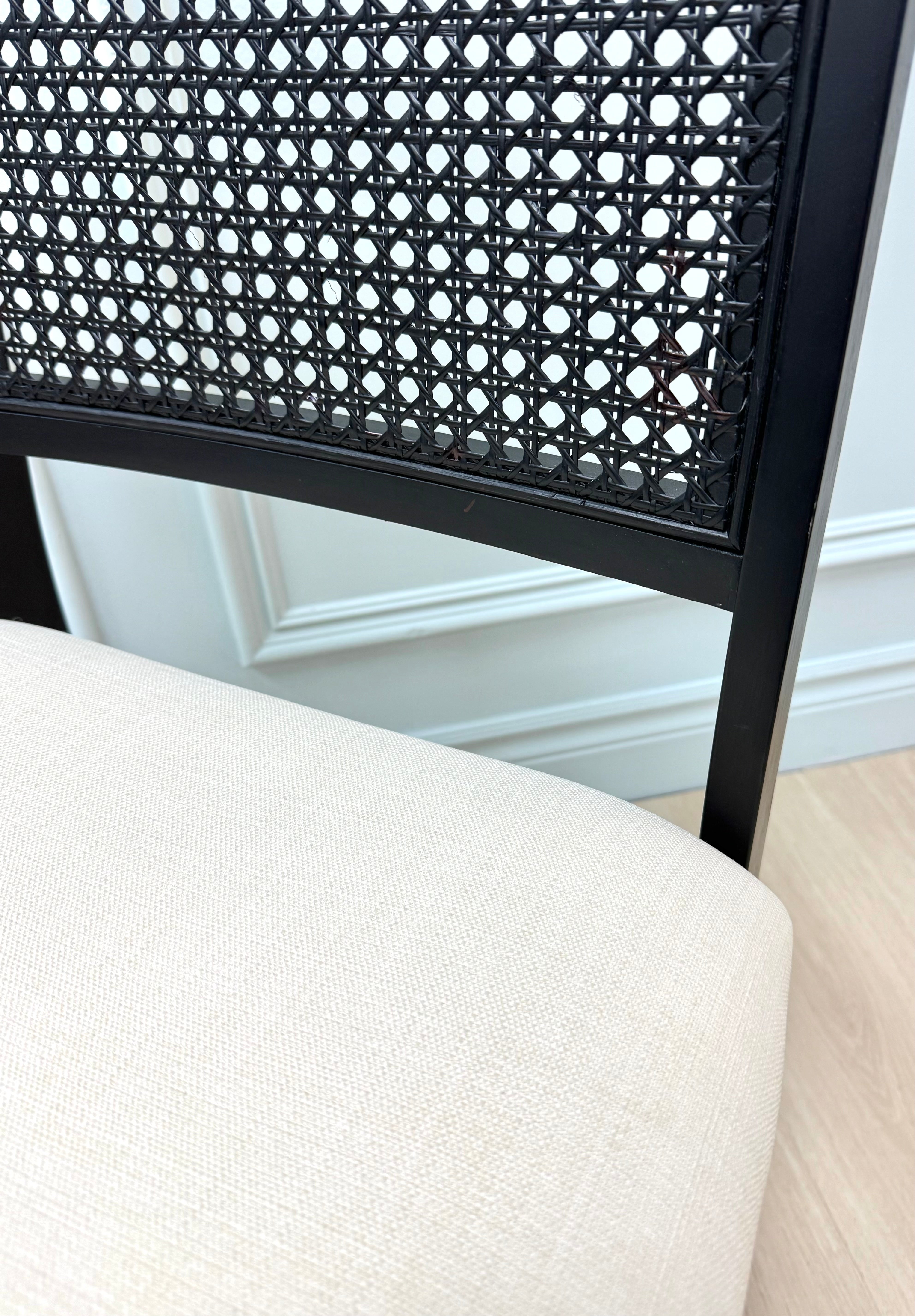 Black Cane Folding Chair