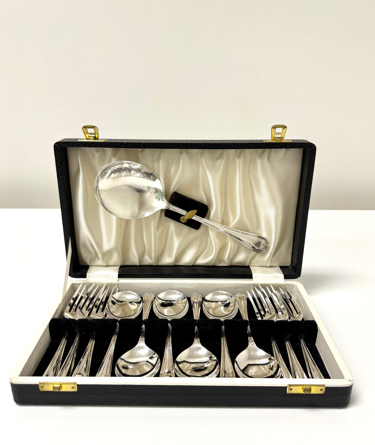 Antique Silverplate Dessert Set