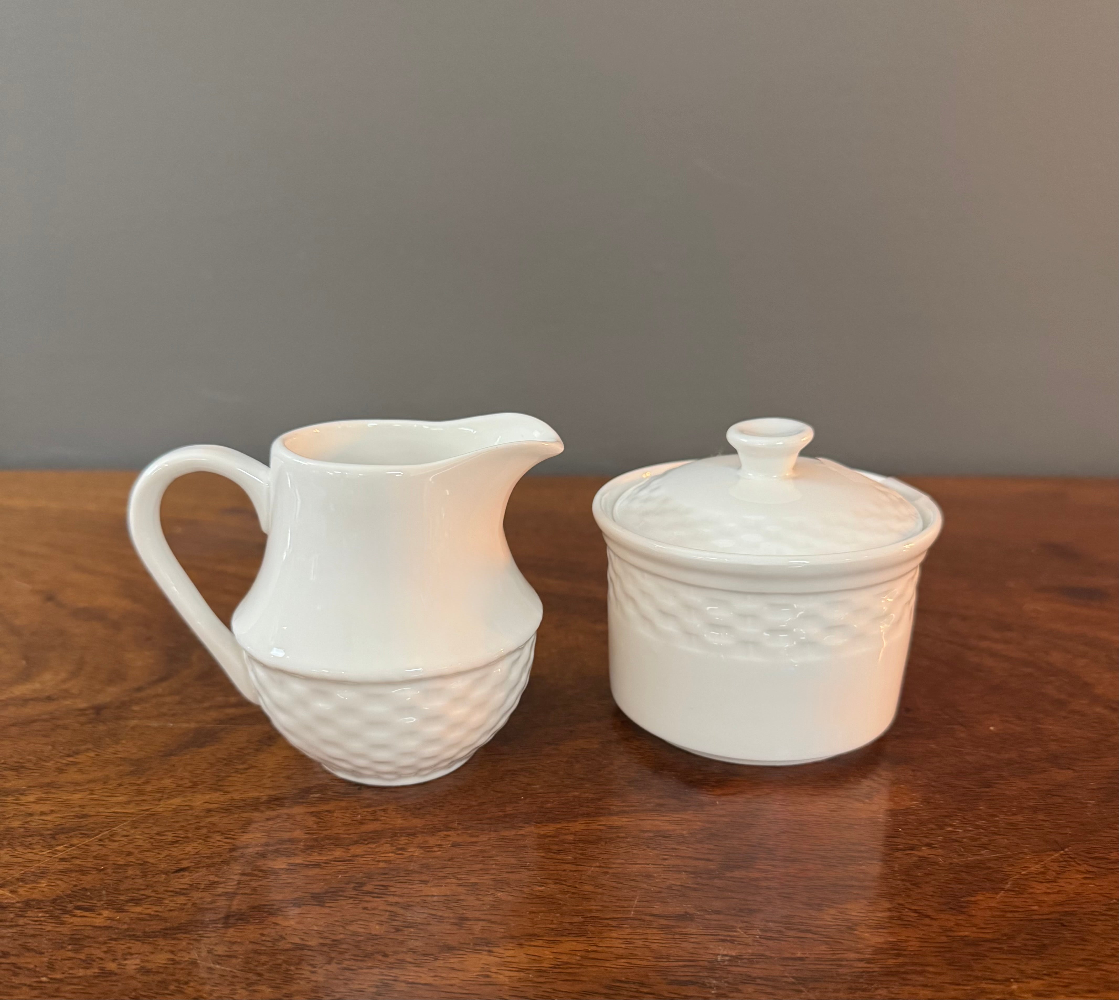 'Lattice' Cream & Sugar Set