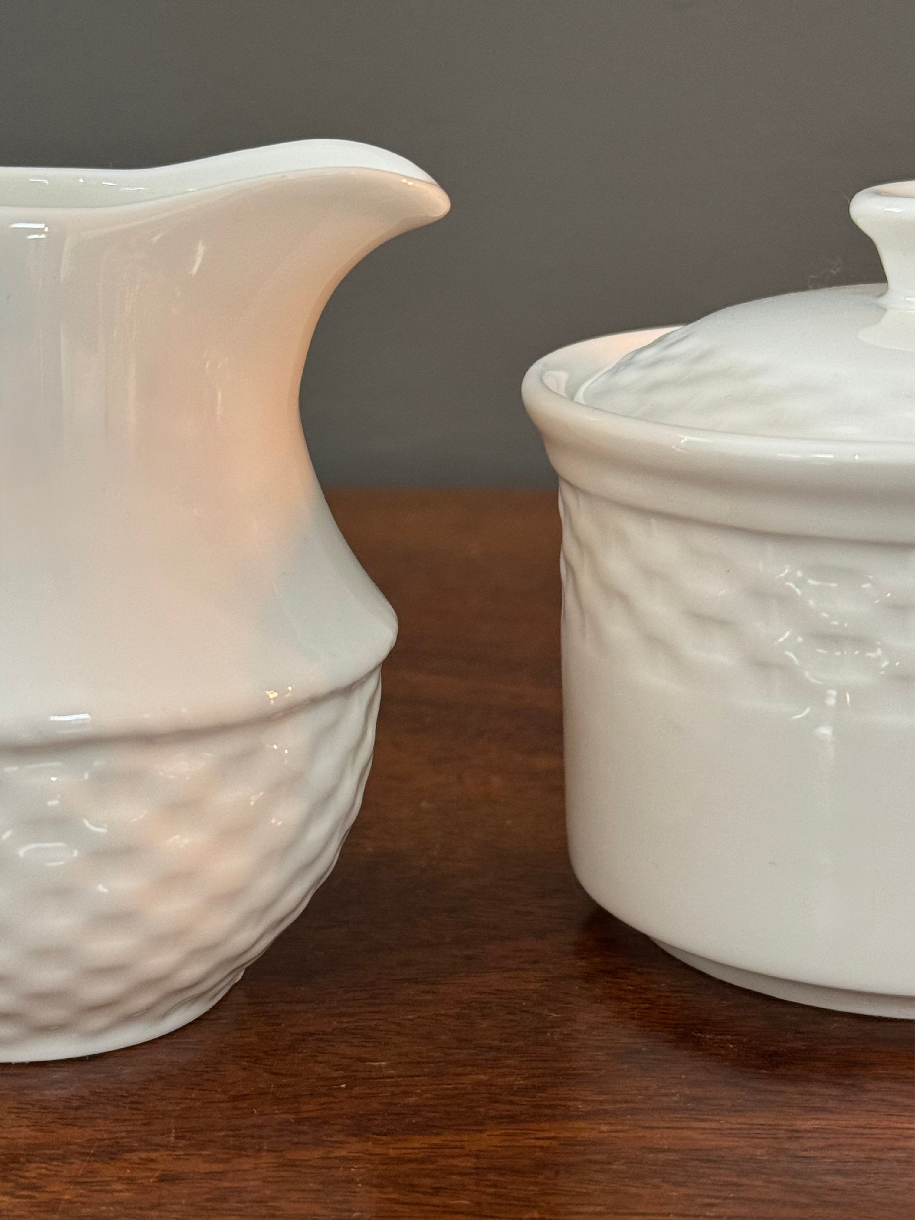 'Lattice' Cream & Sugar Set