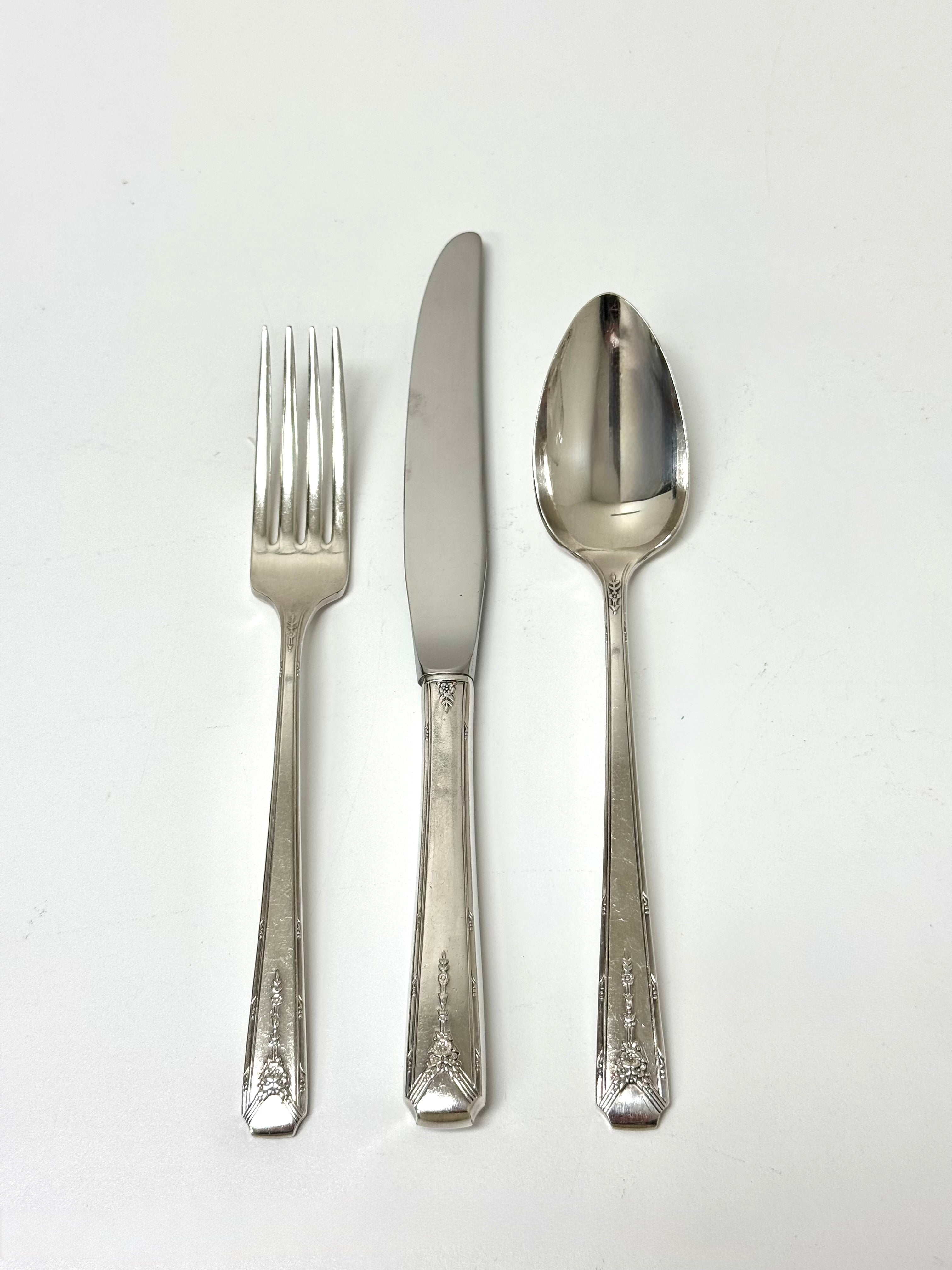 Vintage Silverplate Flatware Set of 12