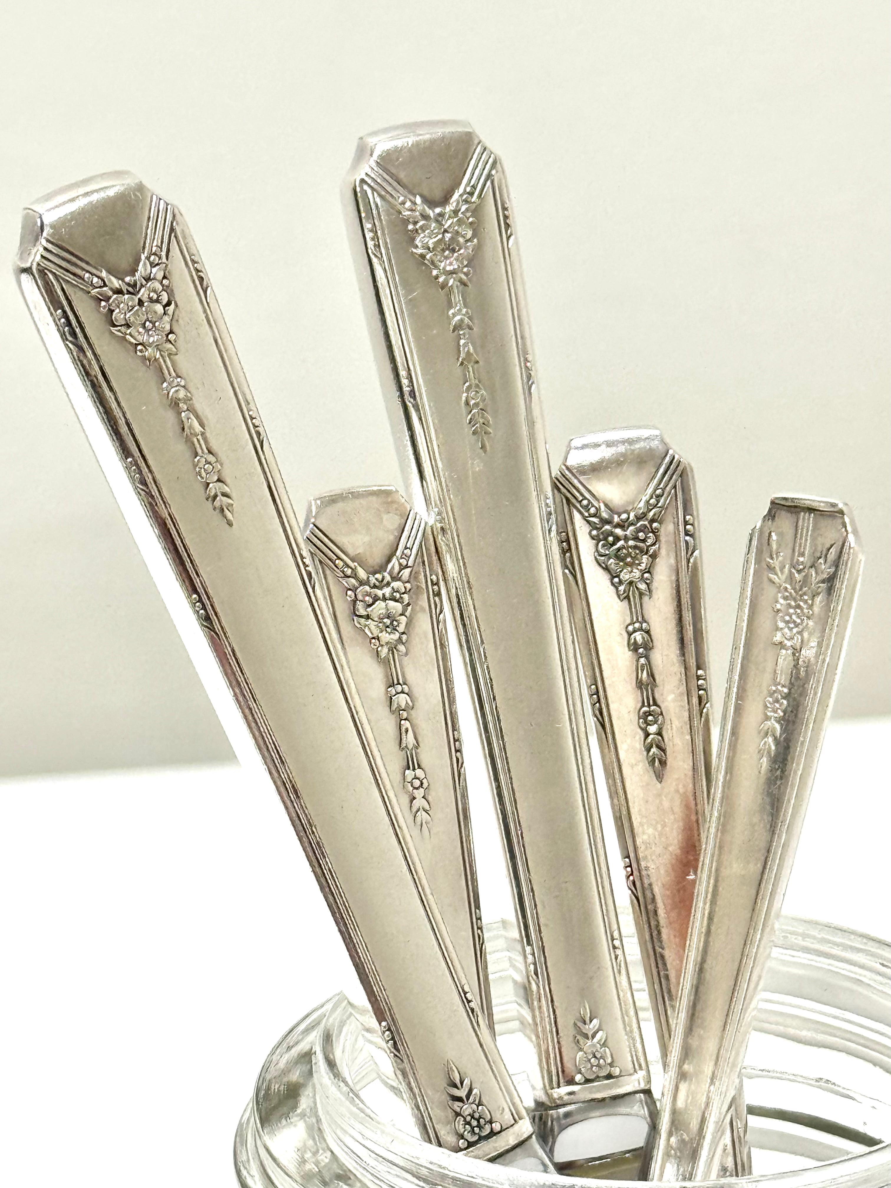 Vintage Silverplate Flatware Set of 12