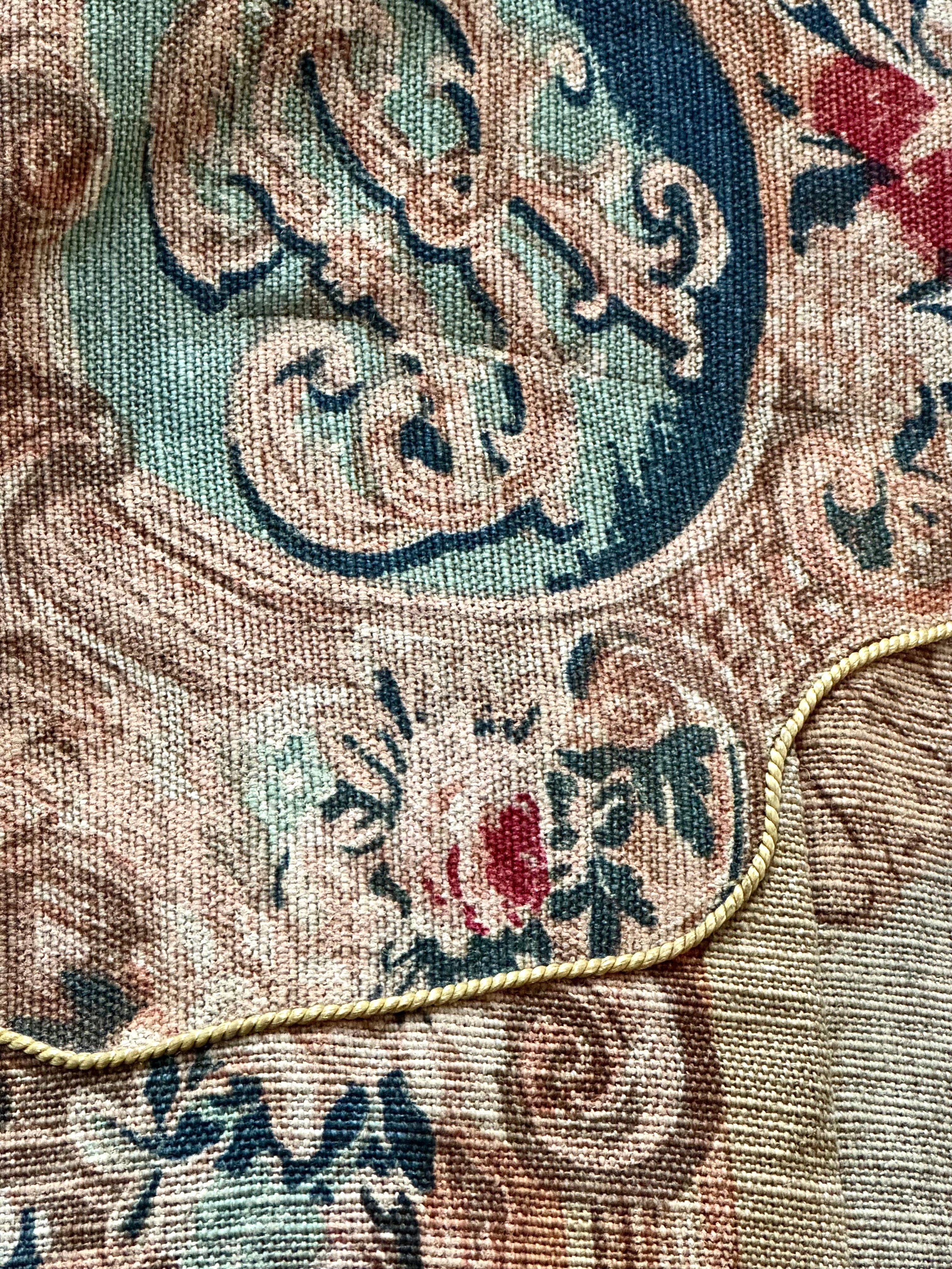 Vintage French 'Le Concert Avril' Wool Tapestry