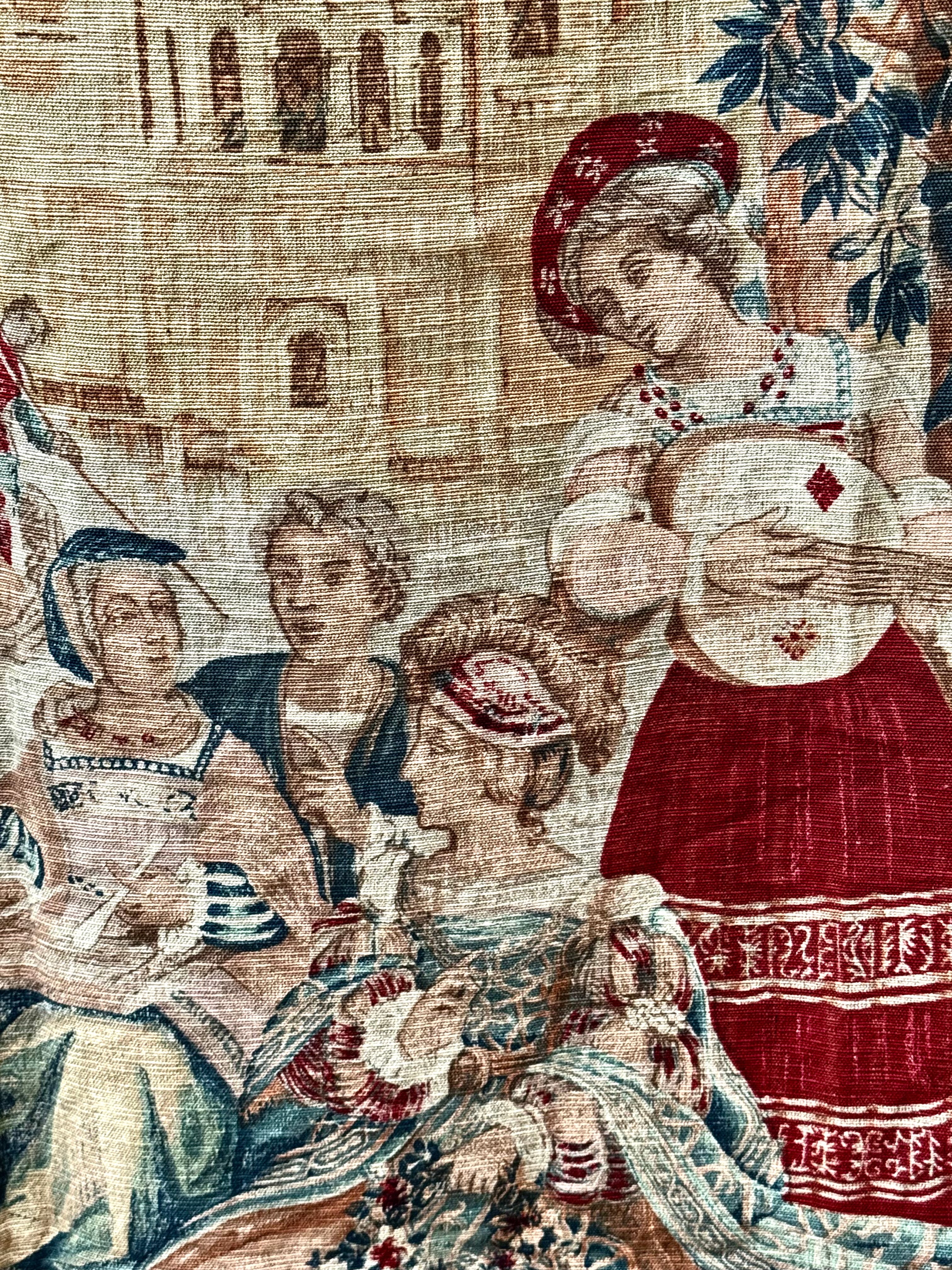 Vintage French 'Le Concert Avril' Wool Tapestry