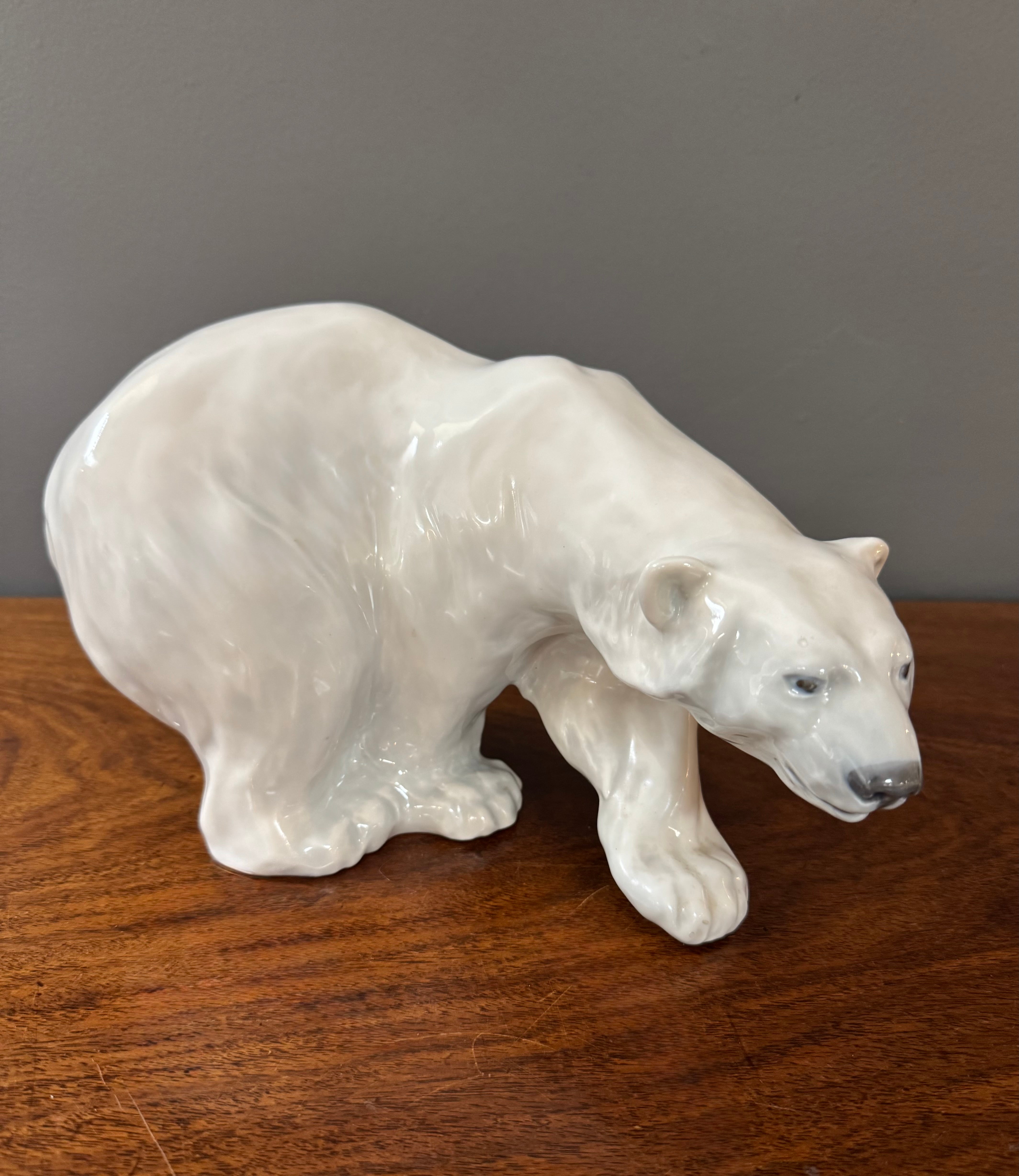 ROYAL COPENHAGEN Porcelain Polar Bear Walking