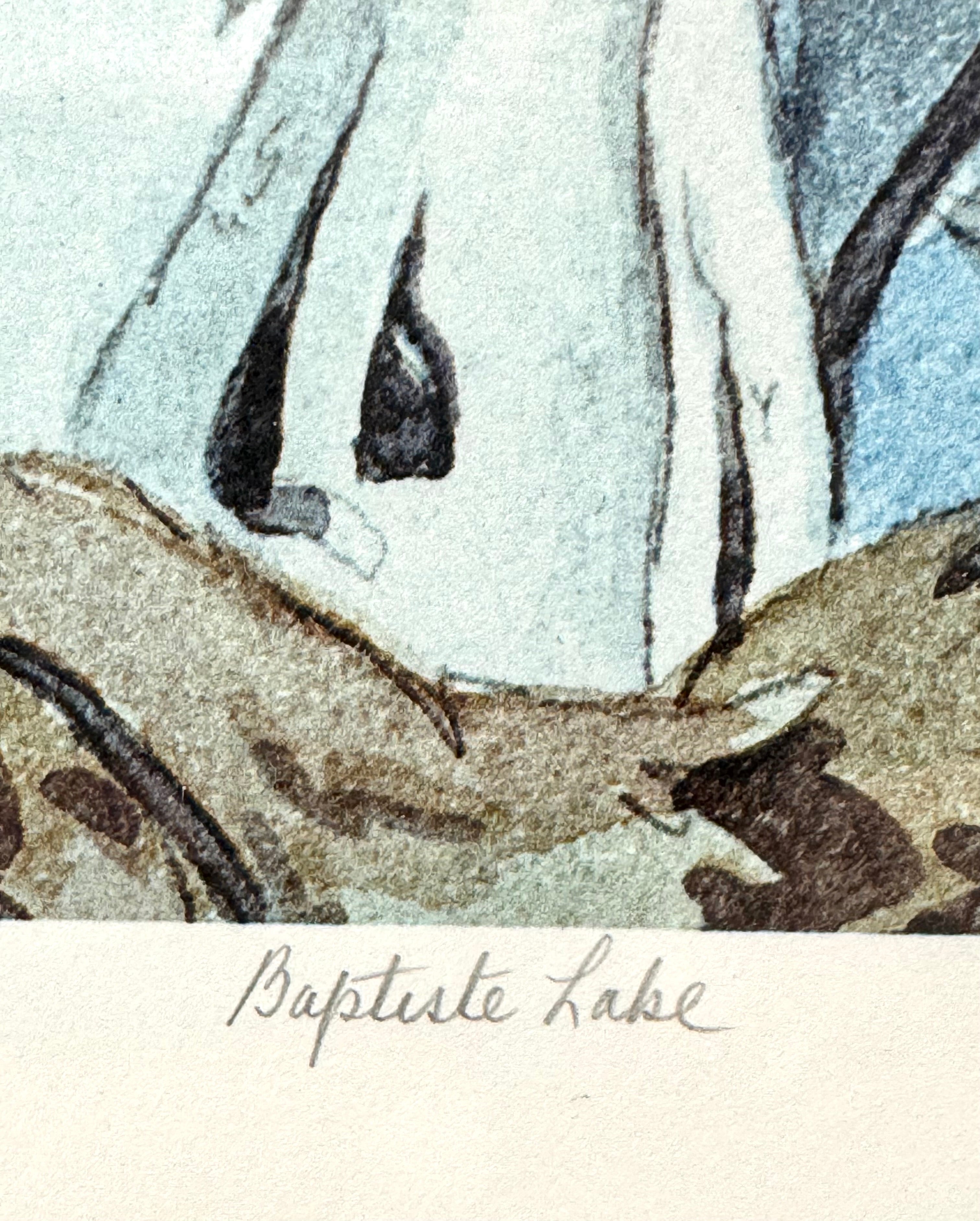 A.J. CASSON 'Baptiste Lake' Limited Edition Signed Print