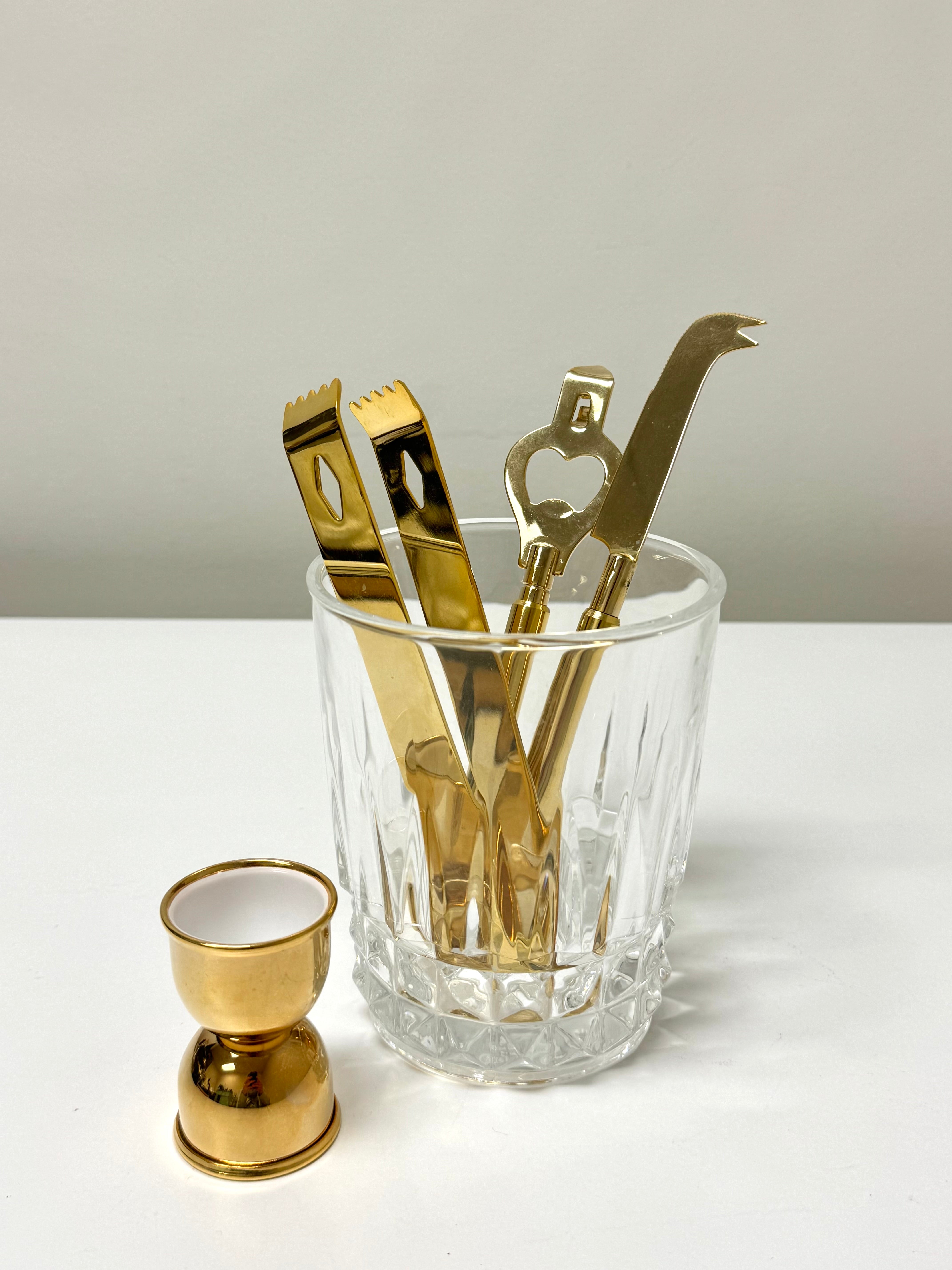 CRISTAL D'ARQUES Ice Bucket & Bar Tools
