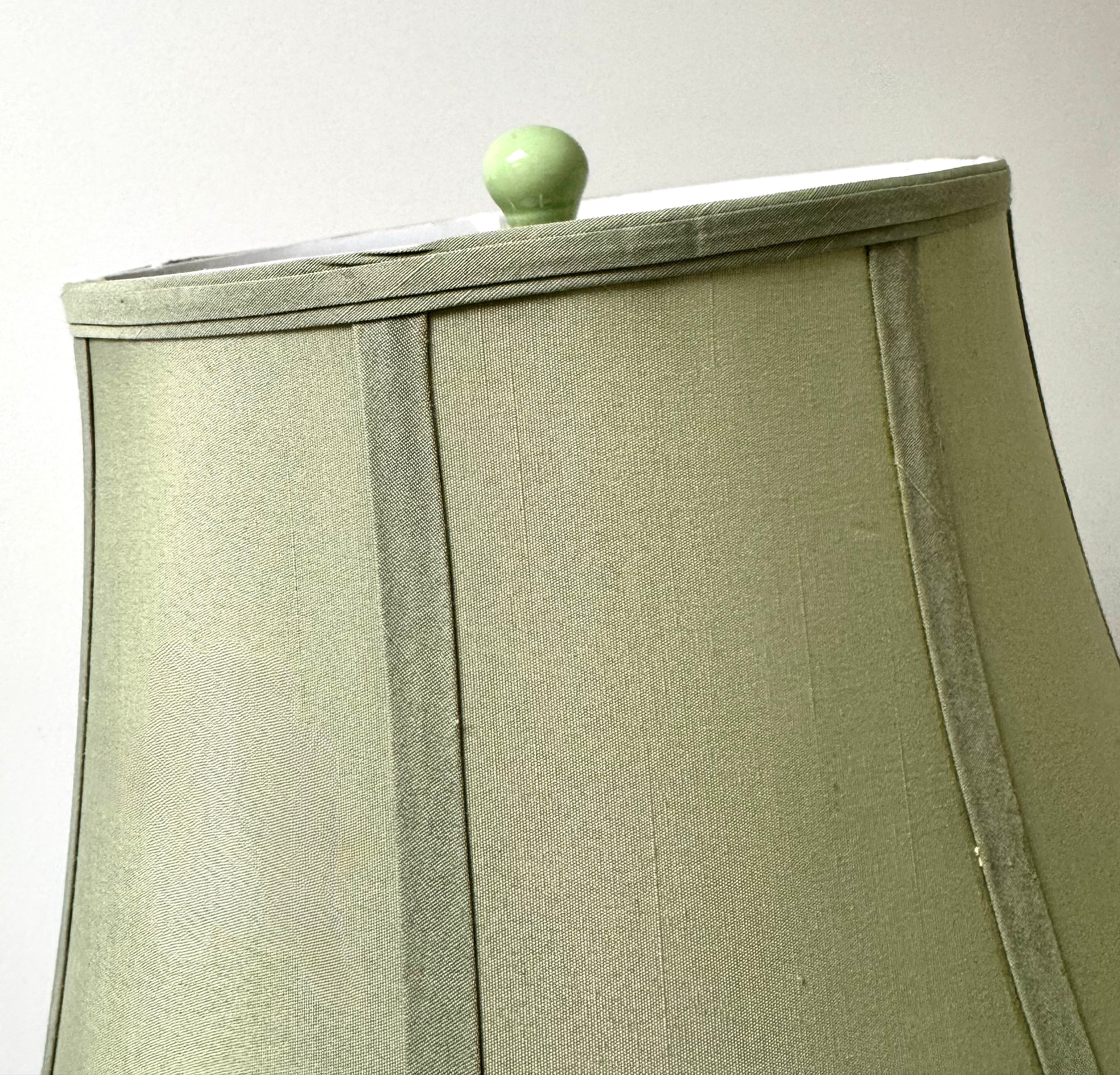 Vintage Florentine Teal & Gold Lamp