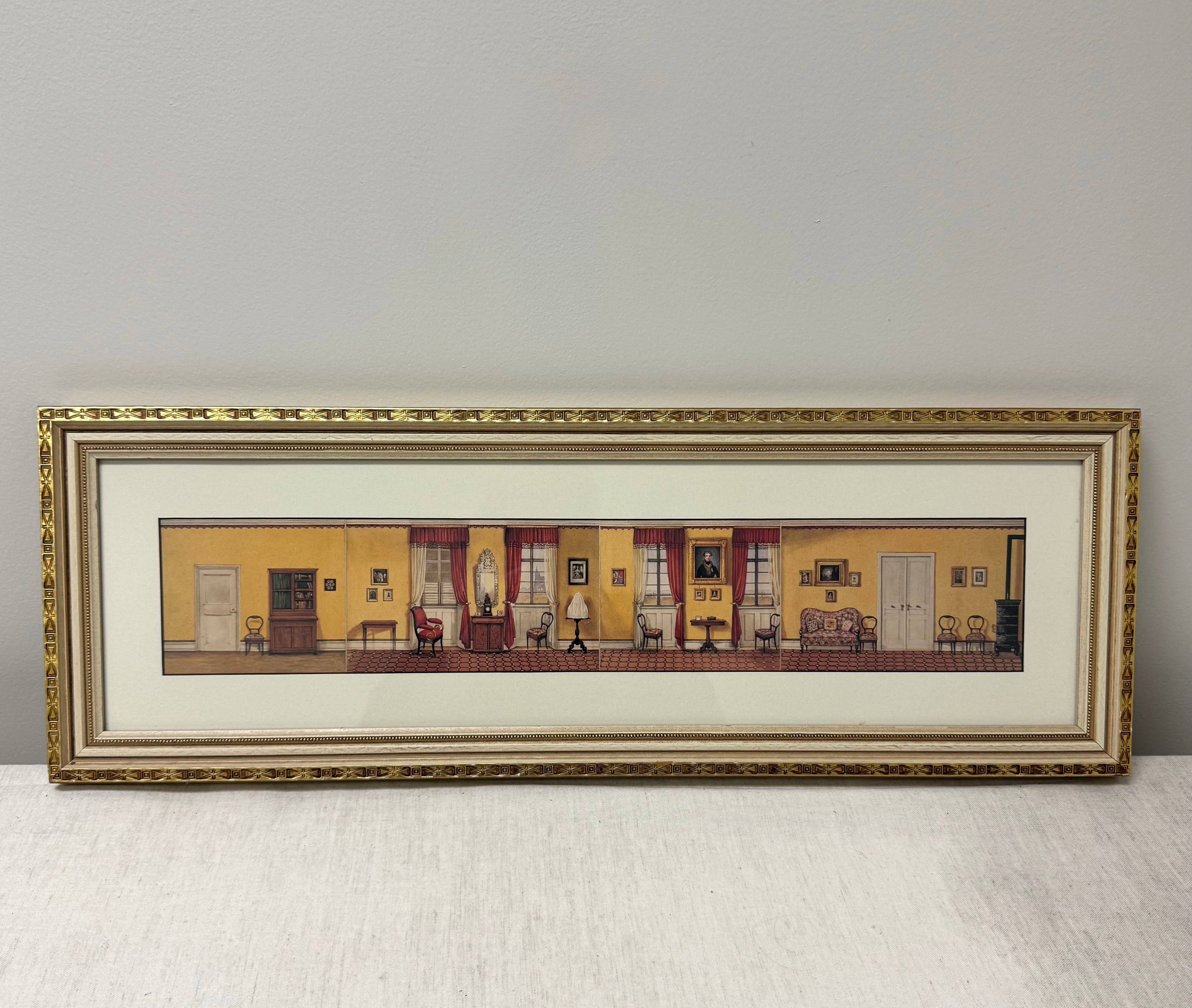 'The Domestic Interior' Panoramic Print