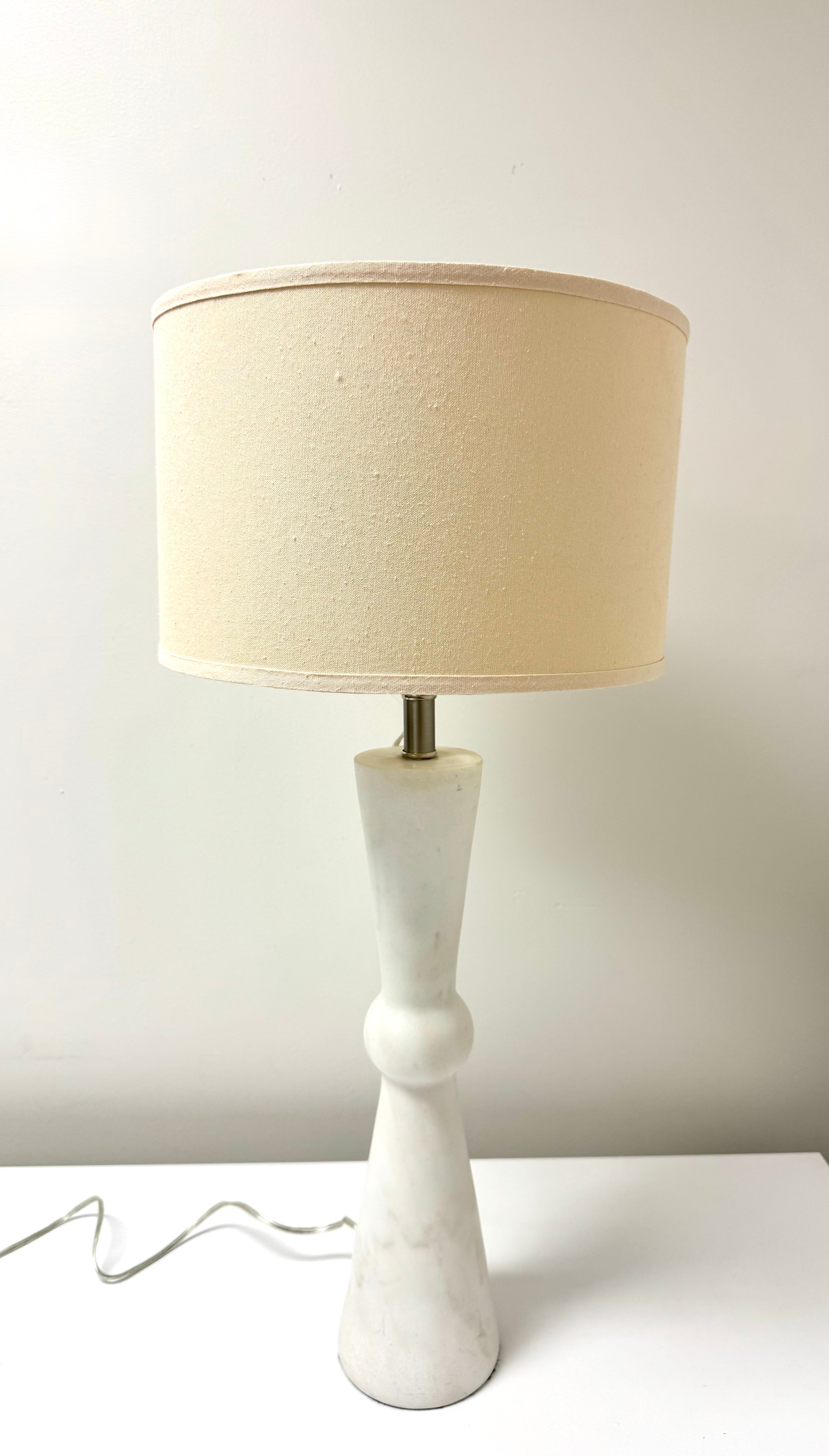 White Marble Bowtie Lamp