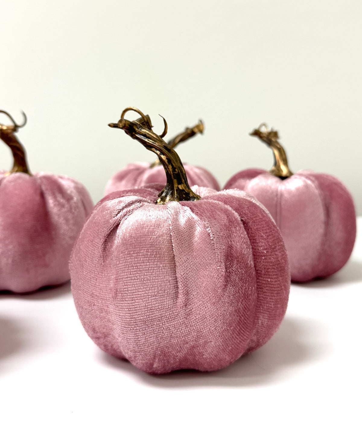 Light Pink Pumpkins Set of 5