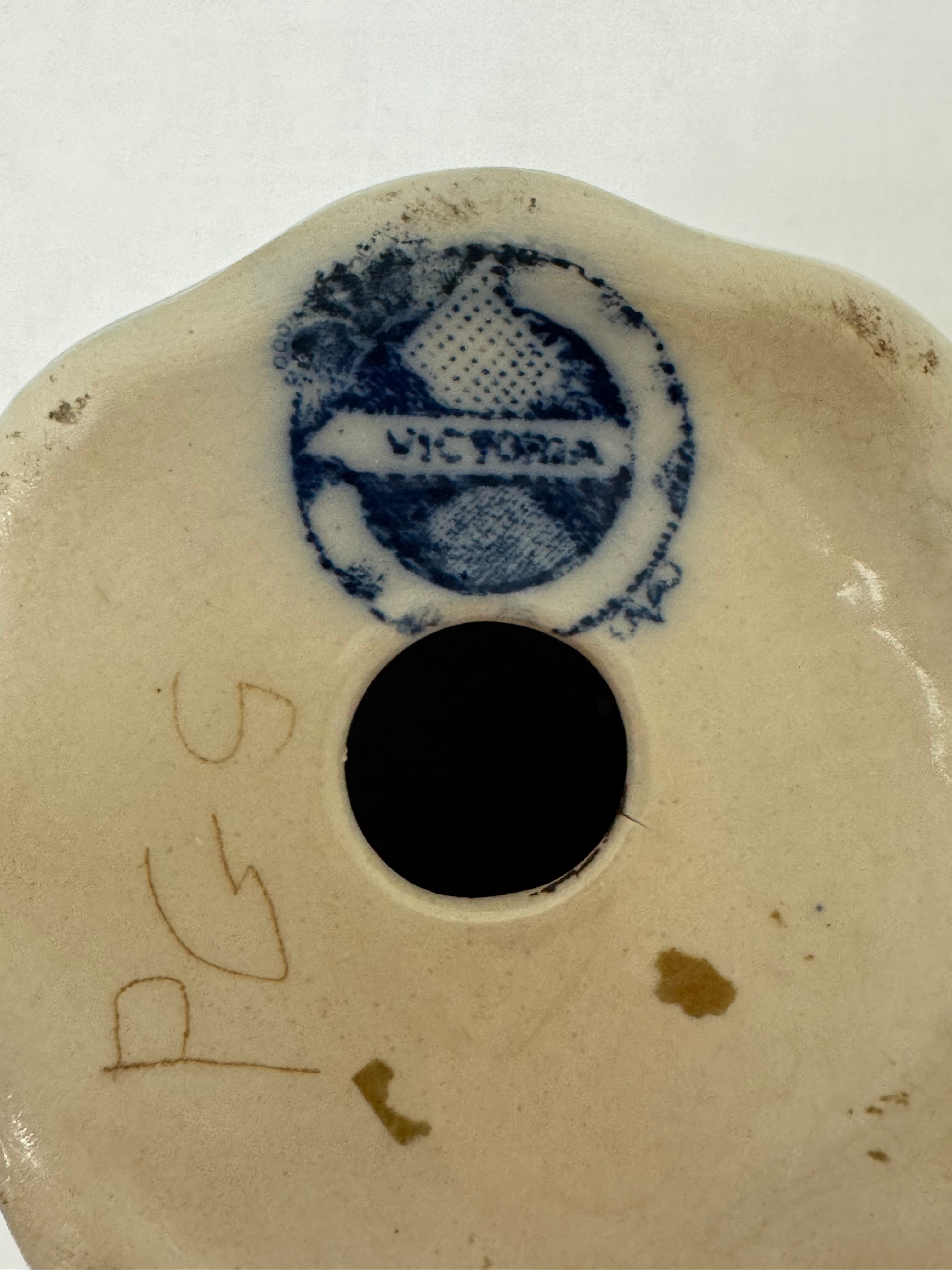 Antique Victoria Ware Flow Blue Sugar Shaker