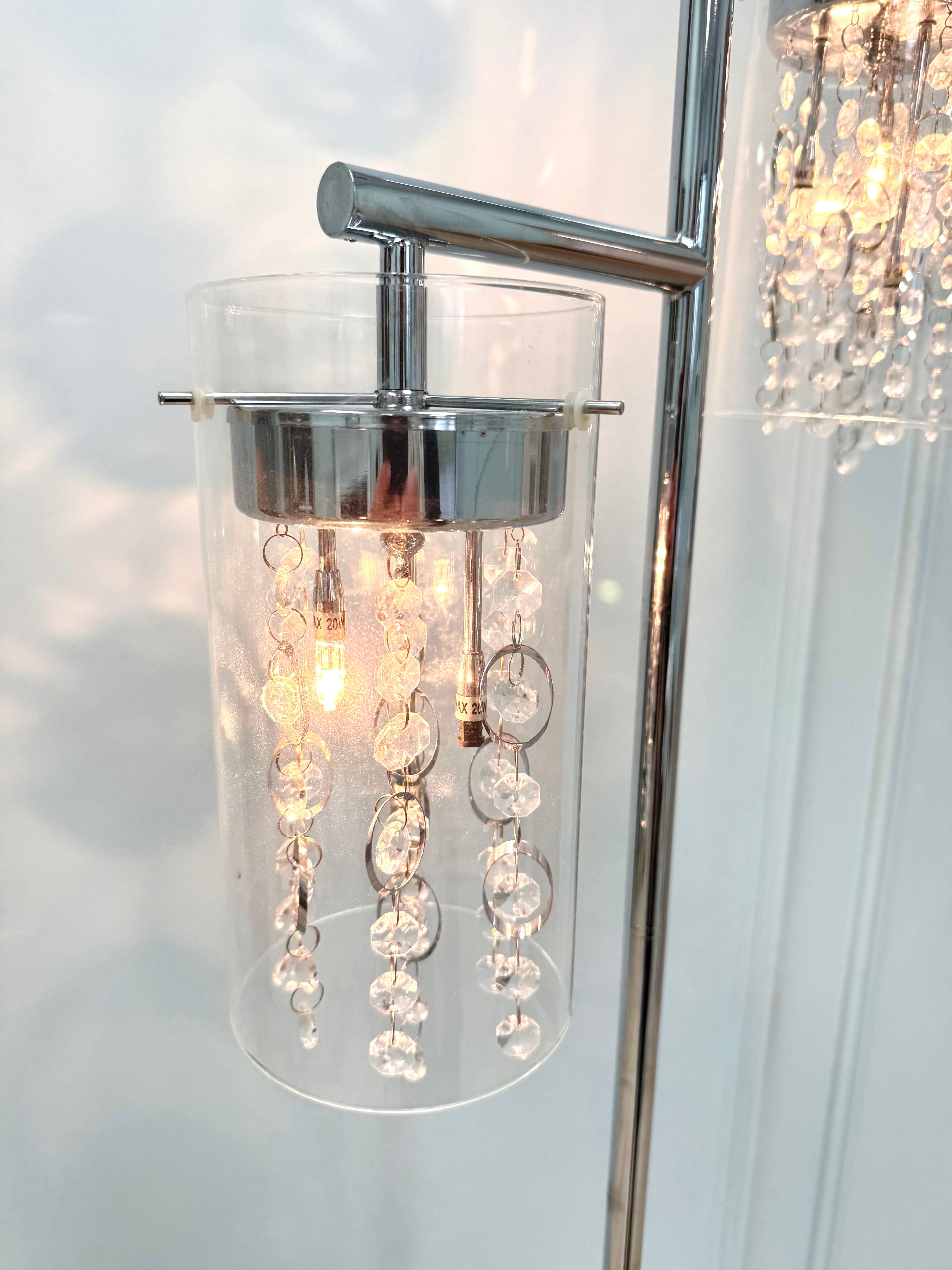 Crystal Cylinder Floor Lamp