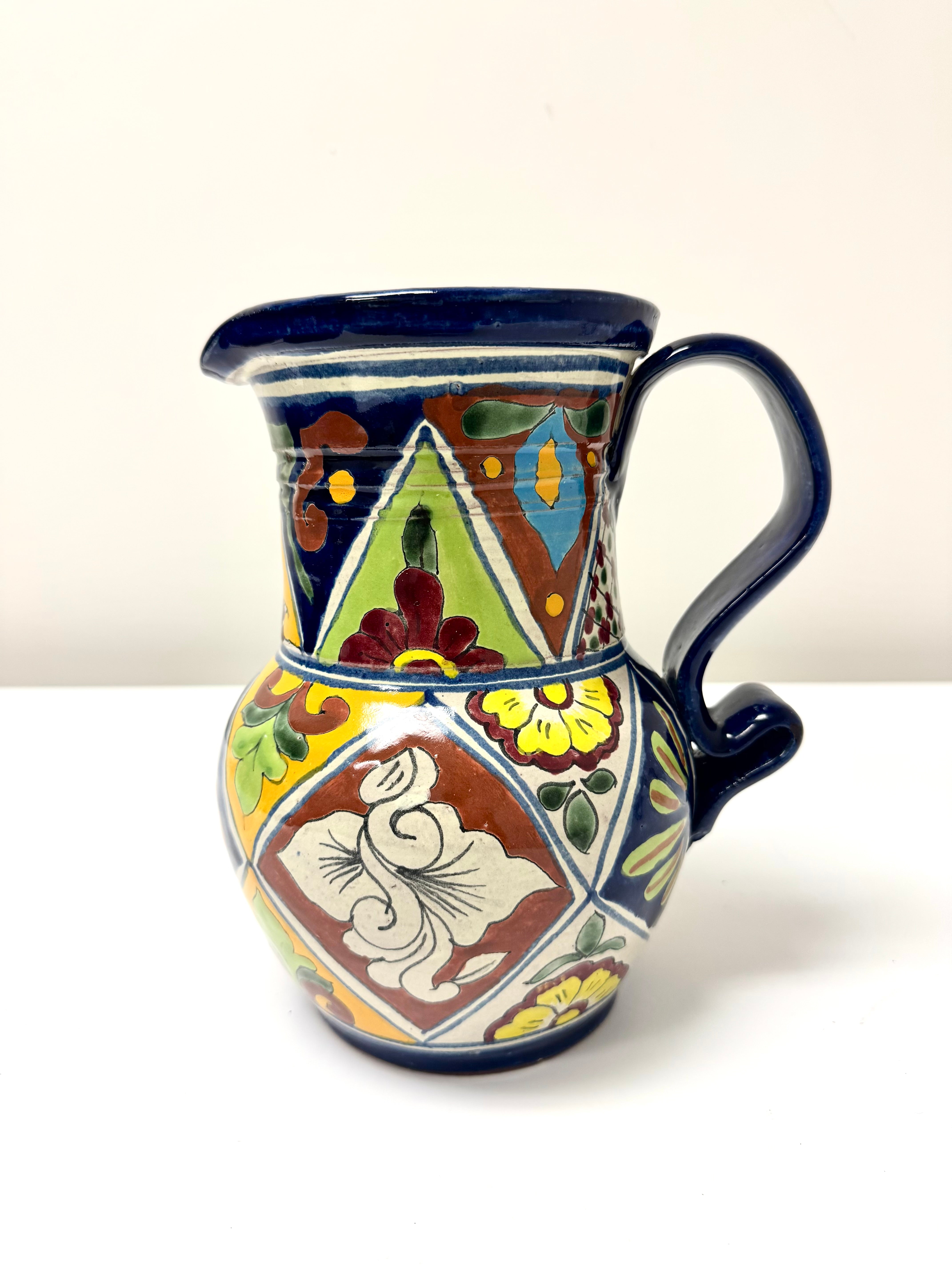 Vintage Talavera Hand-painted Pitcher