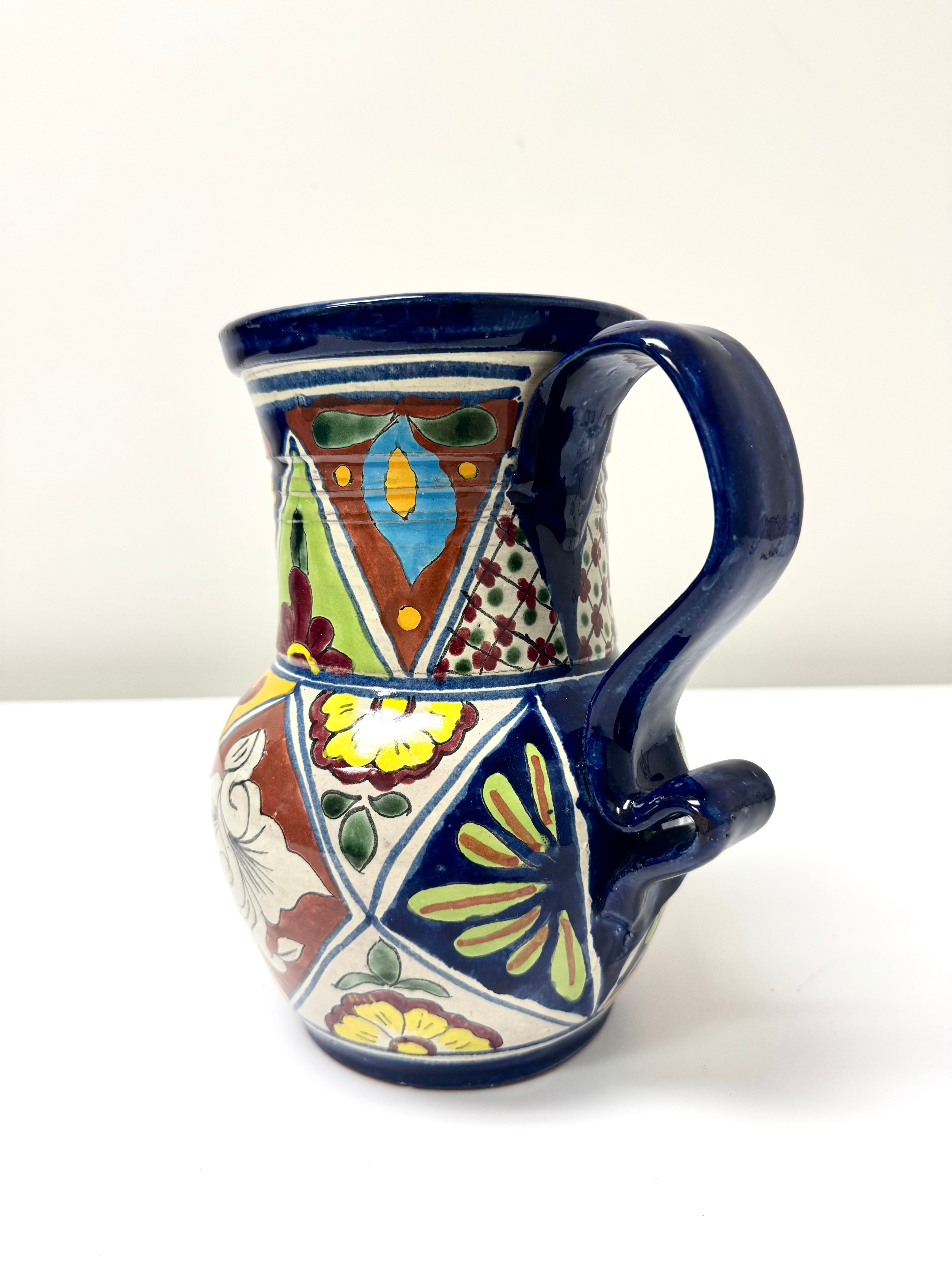 Vintage Talavera Hand-painted Pitcher