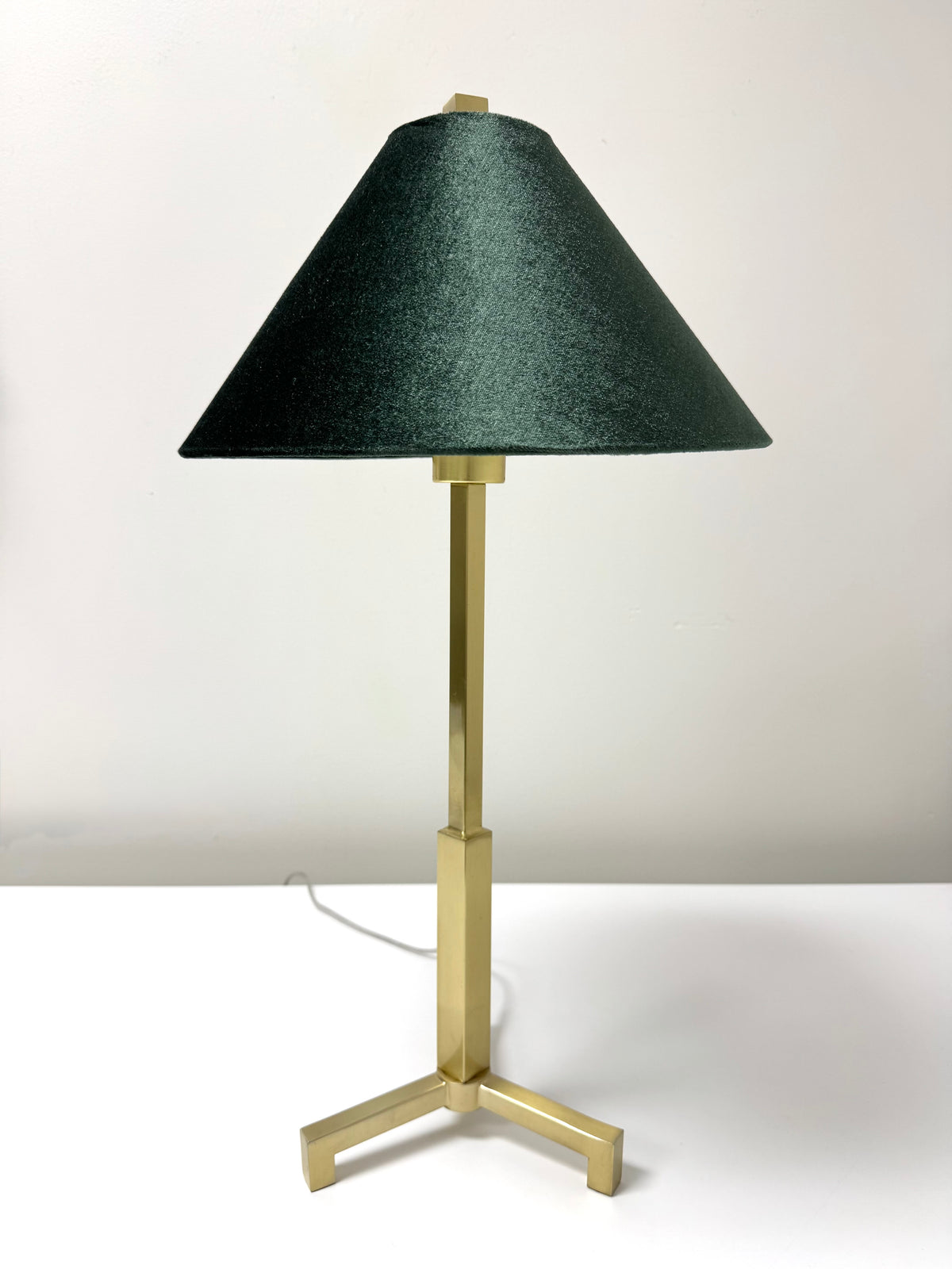 Matte Brass Tripod Lamp