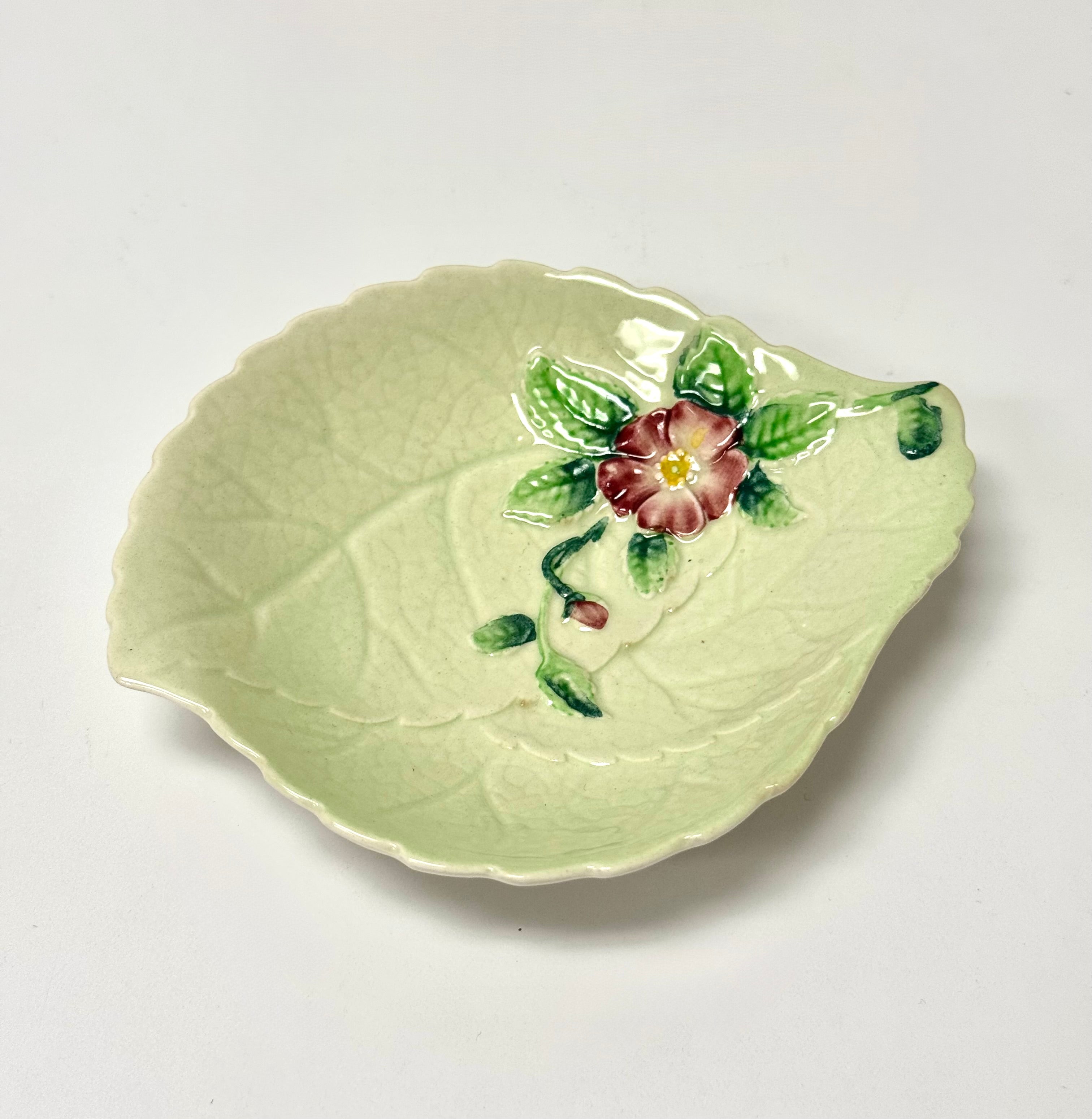 Carlton Ware Mint Green Floral Dish