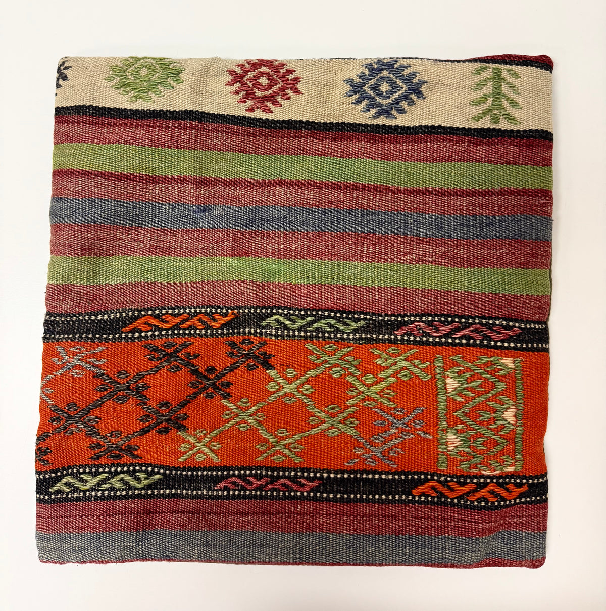Vintage Turkish Kilim 19" Pillow Cover