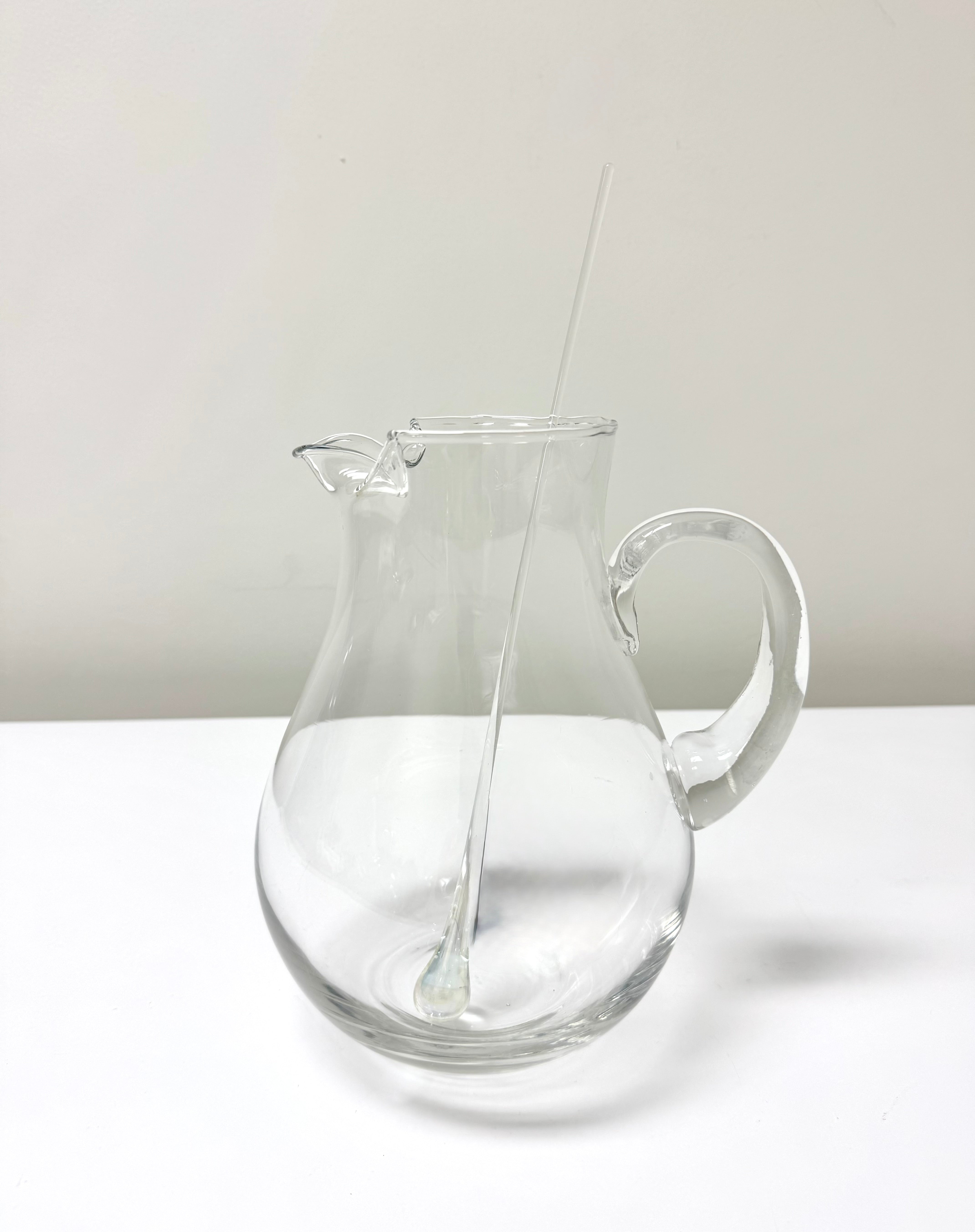 Glass Lemonade Pitcher with Stirrer