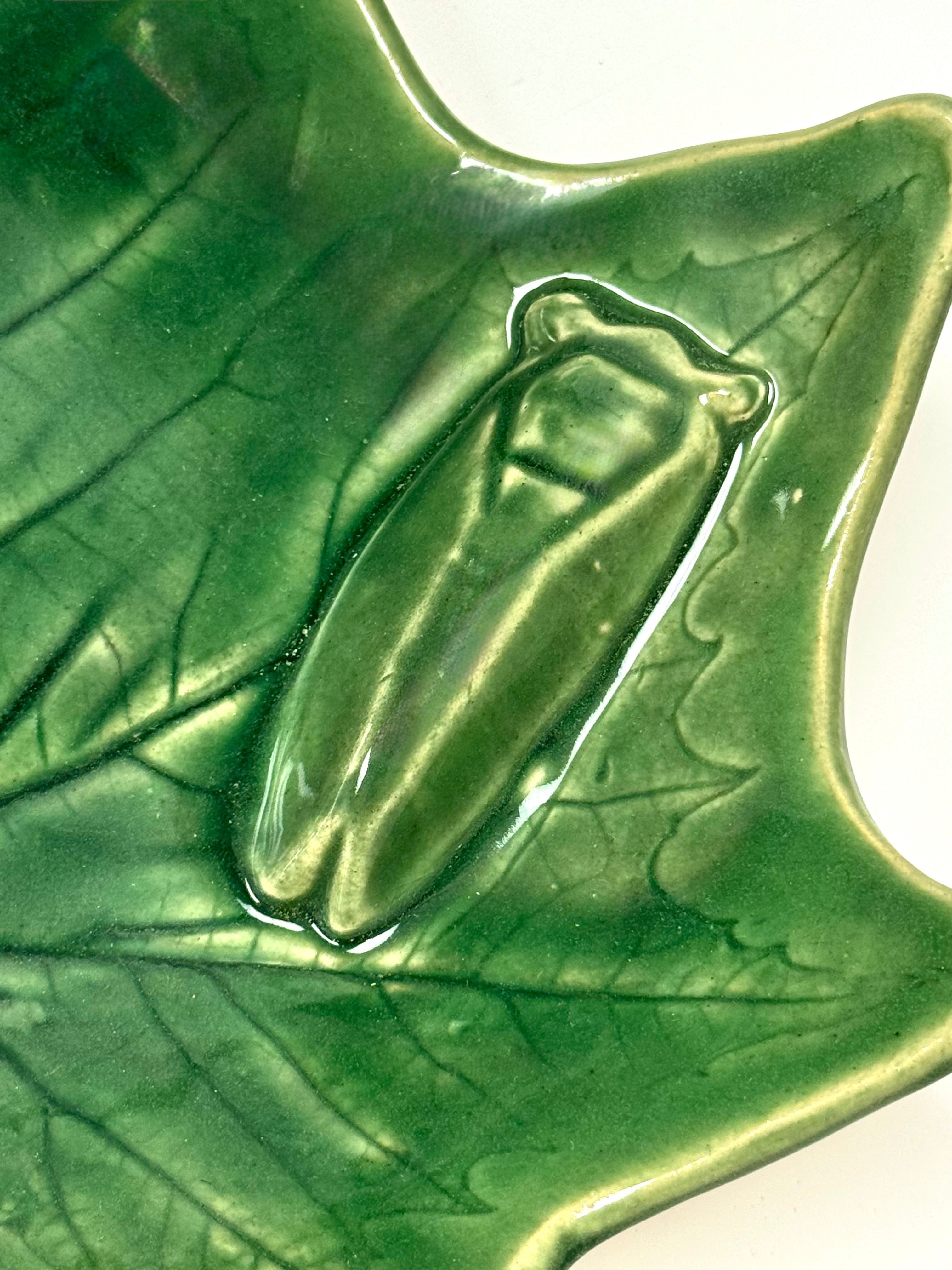 Green Leaf & Bug Dish