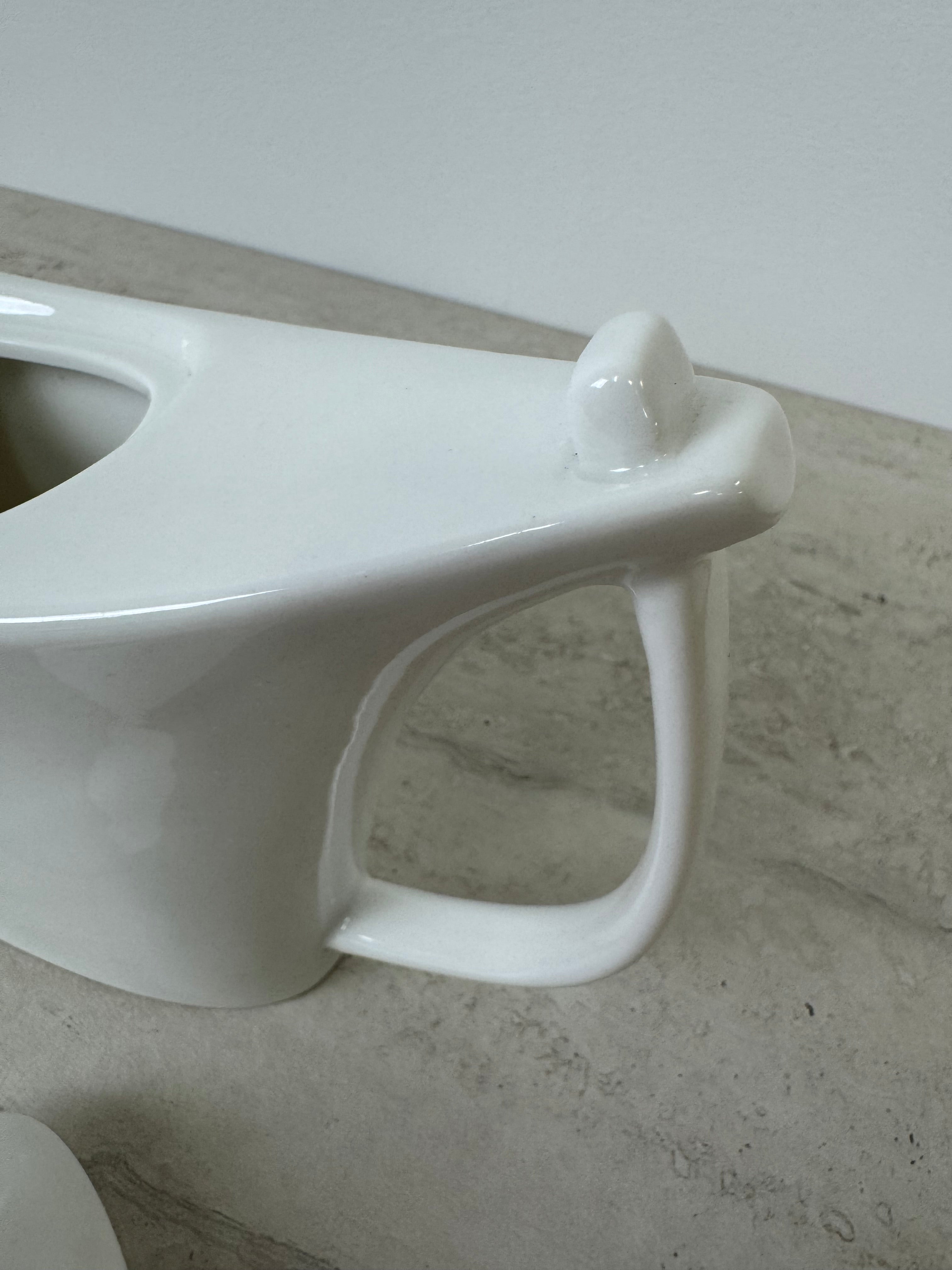 New Wave White Porcelain Teapot