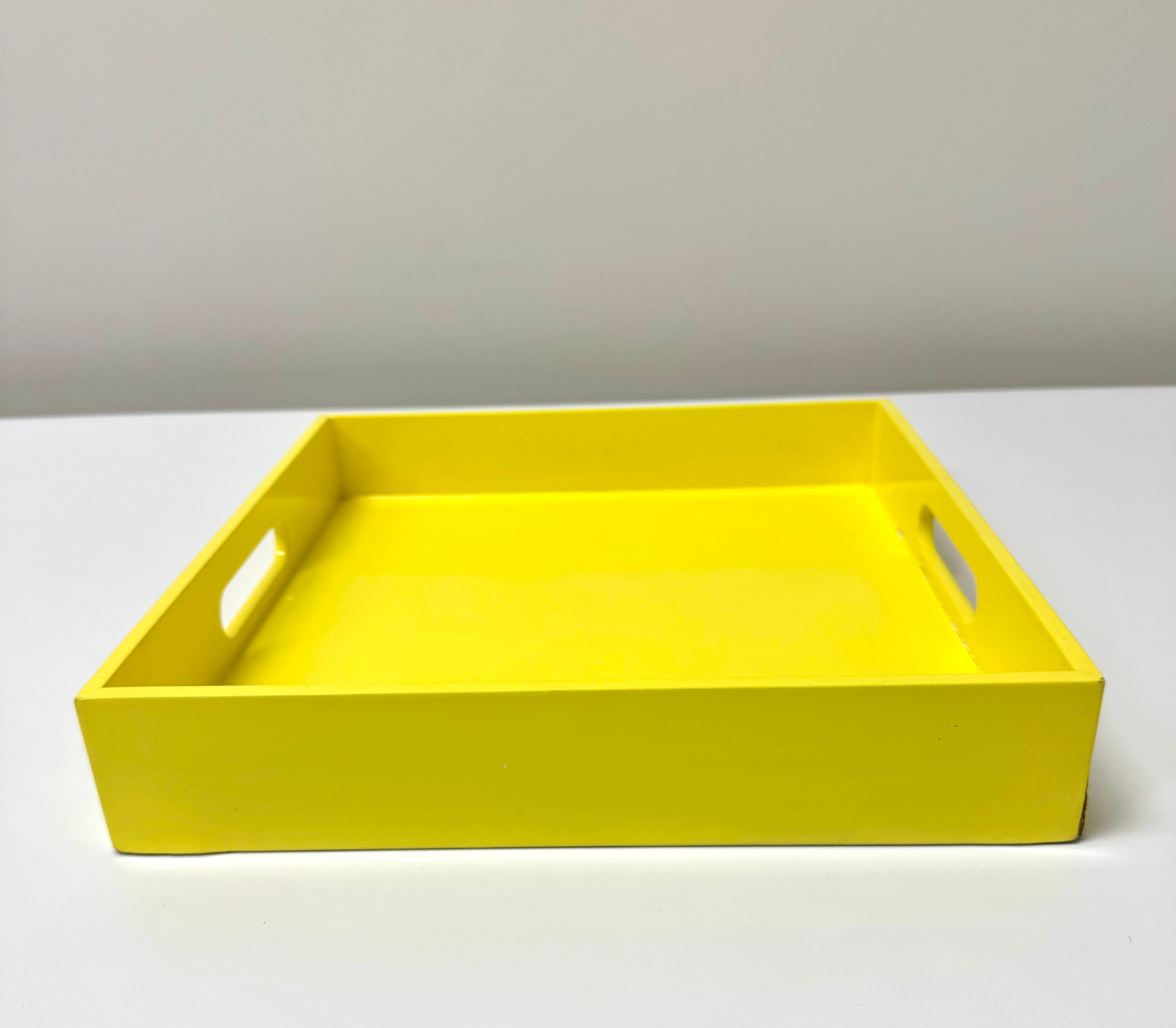 WEST ELM Bright Yellow 12" Tray