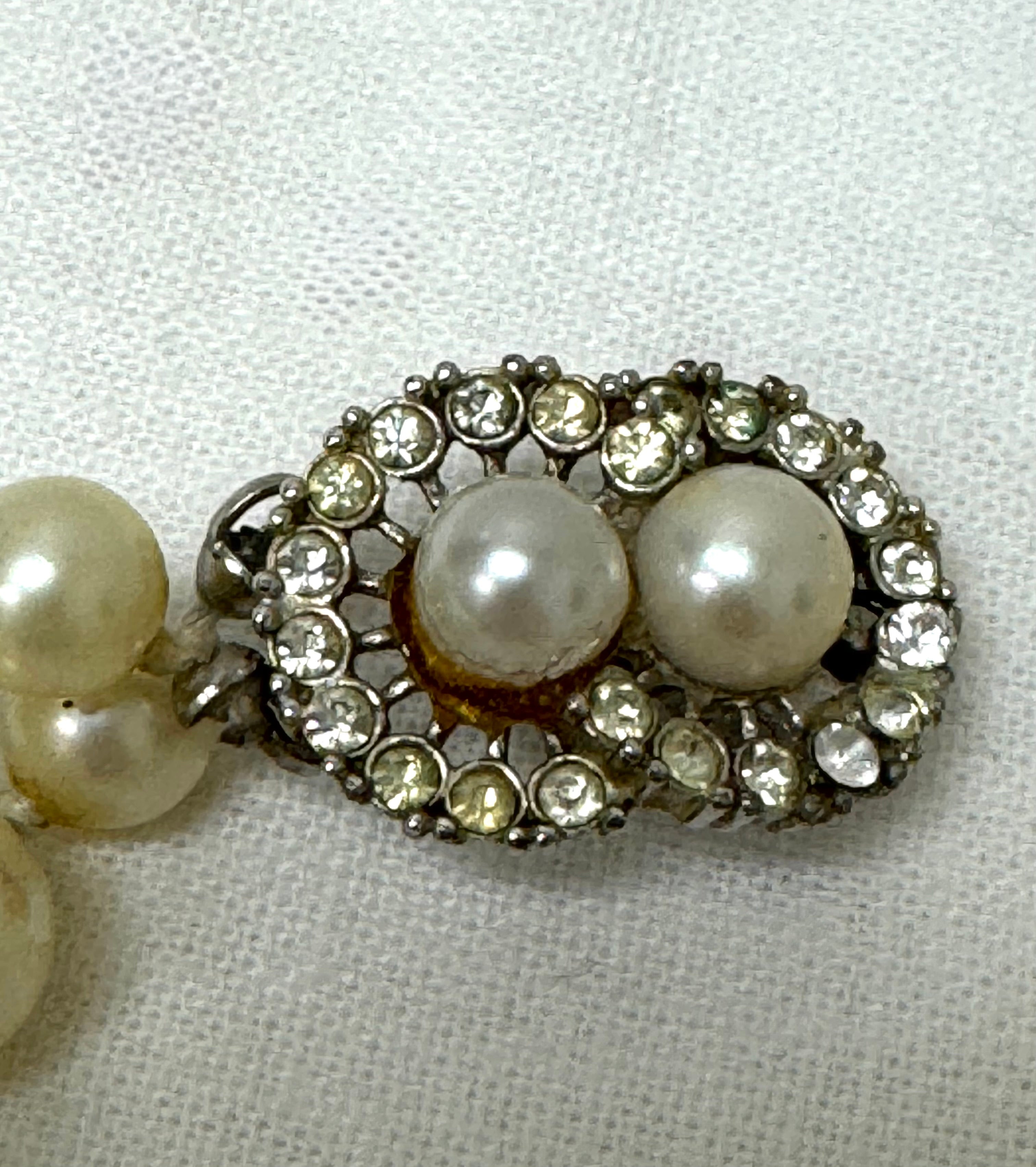 Faux Pearl 13" Double-strand Choker