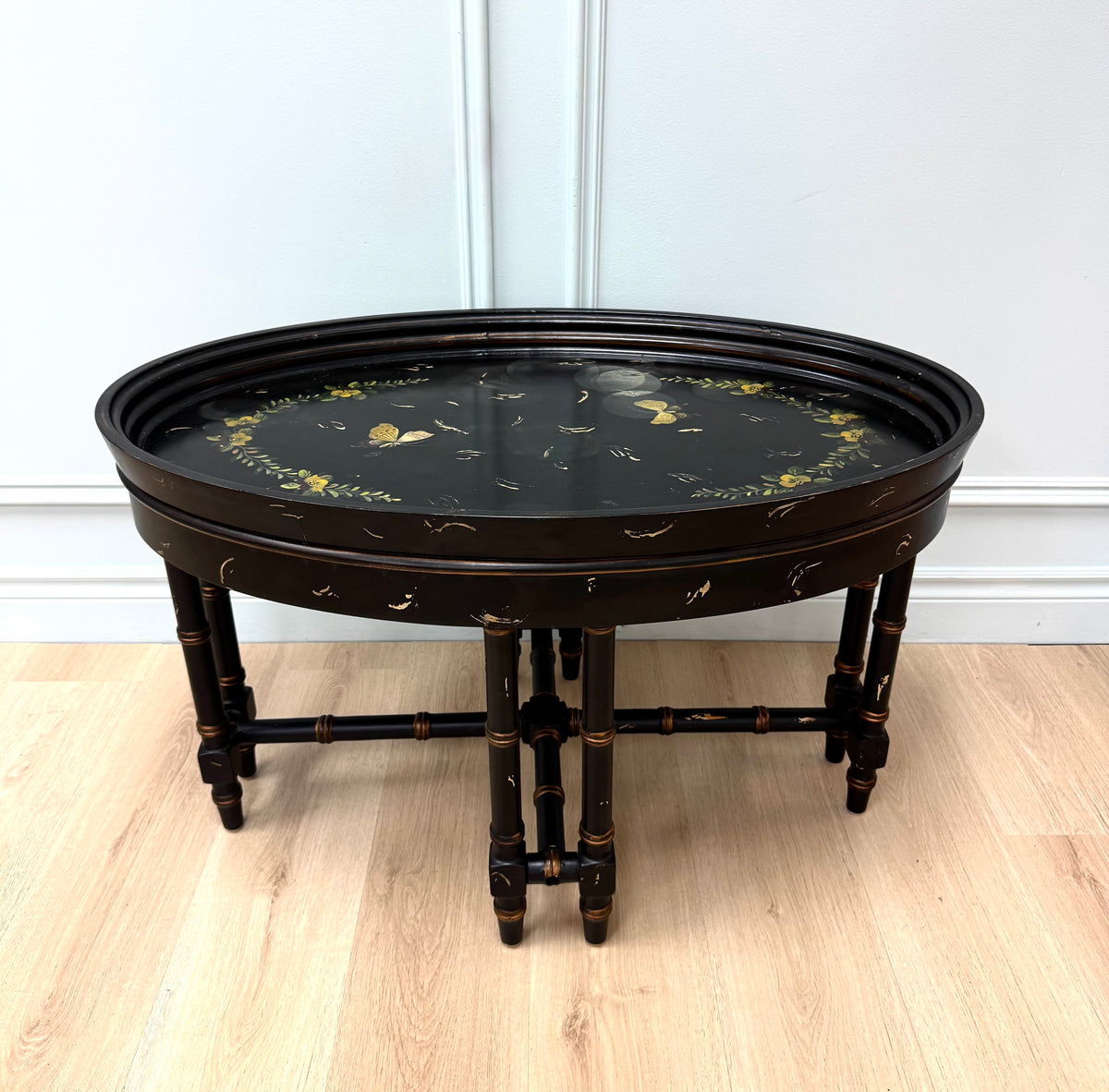 Black Chinoiserie Coffee Table