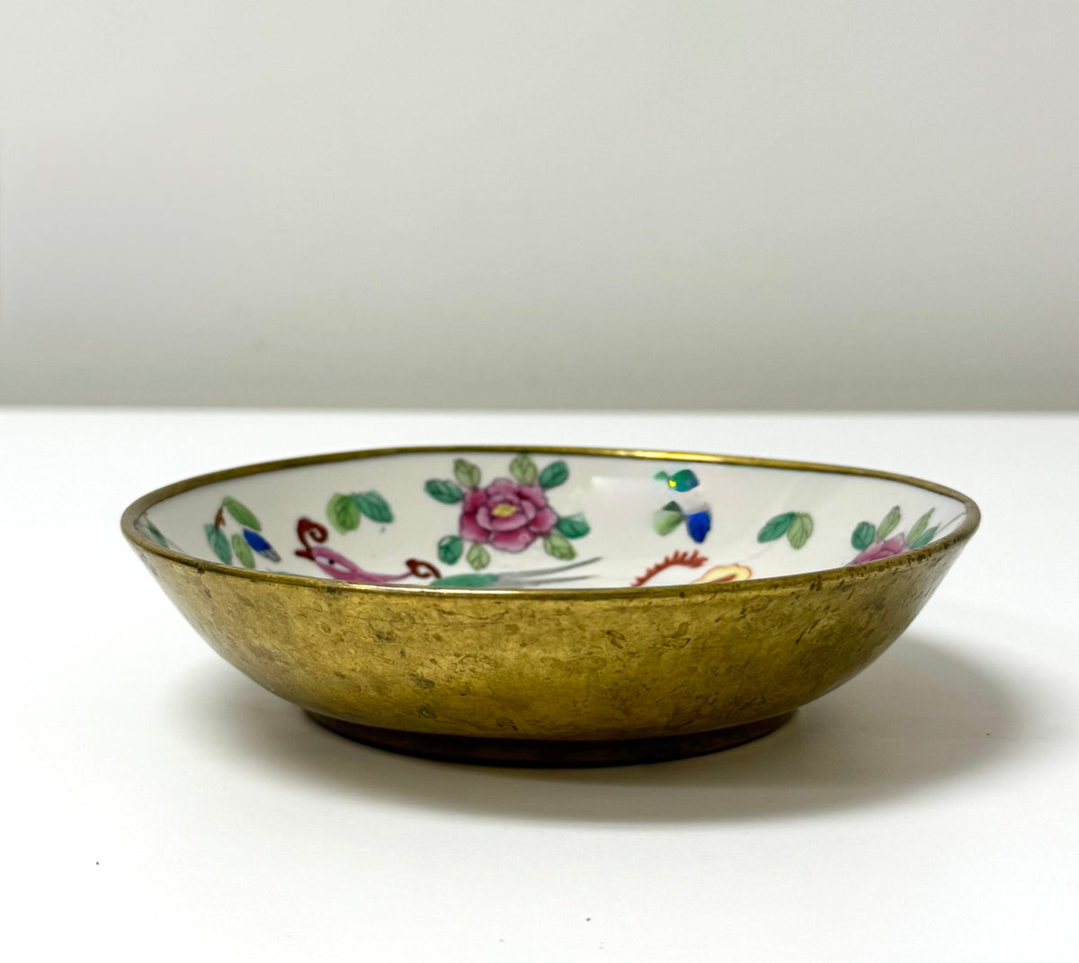 Vintage Bird-of-Paradise Porcelain Bowl