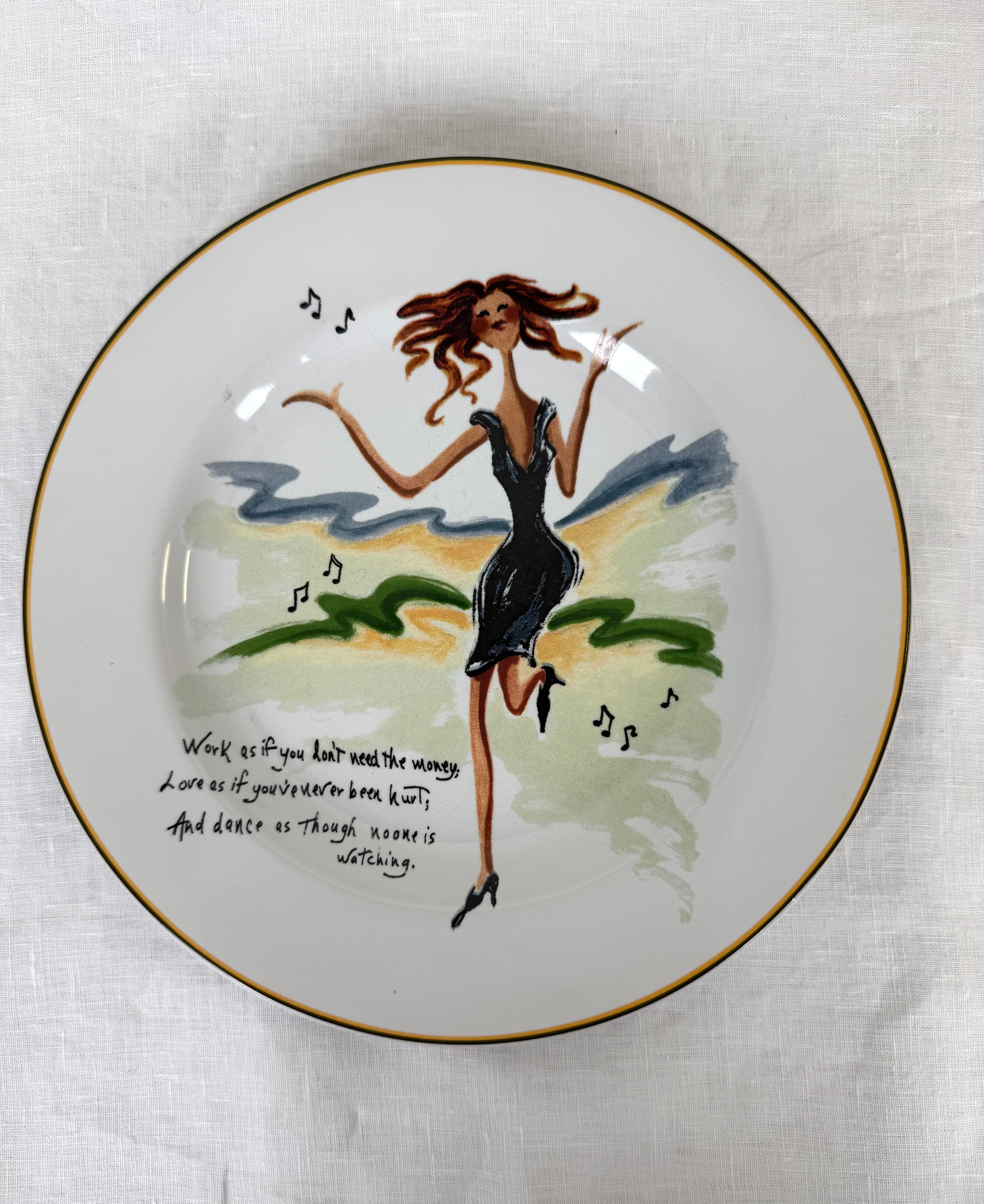 'Glamour Girls' 8" Plates Set of 4