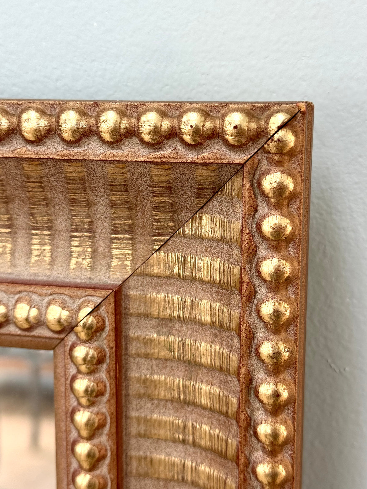 Gold Beaded Mirror