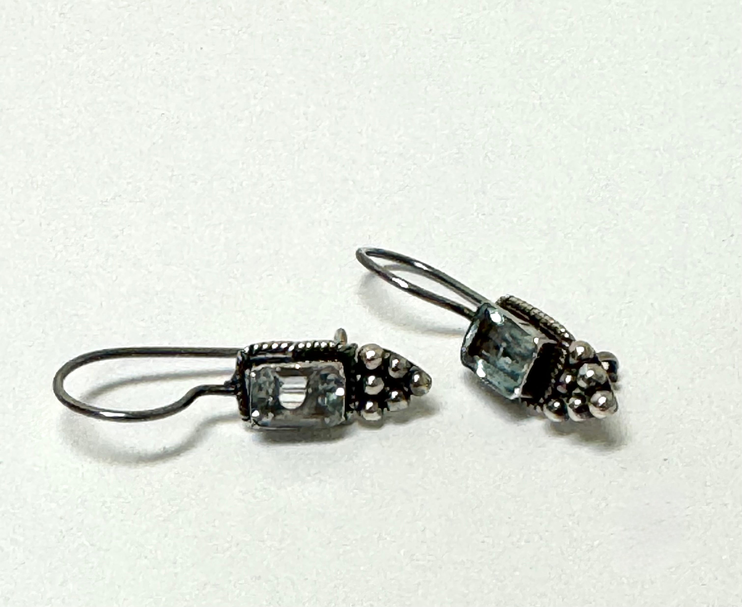 Sterling and Topaz Earrings
