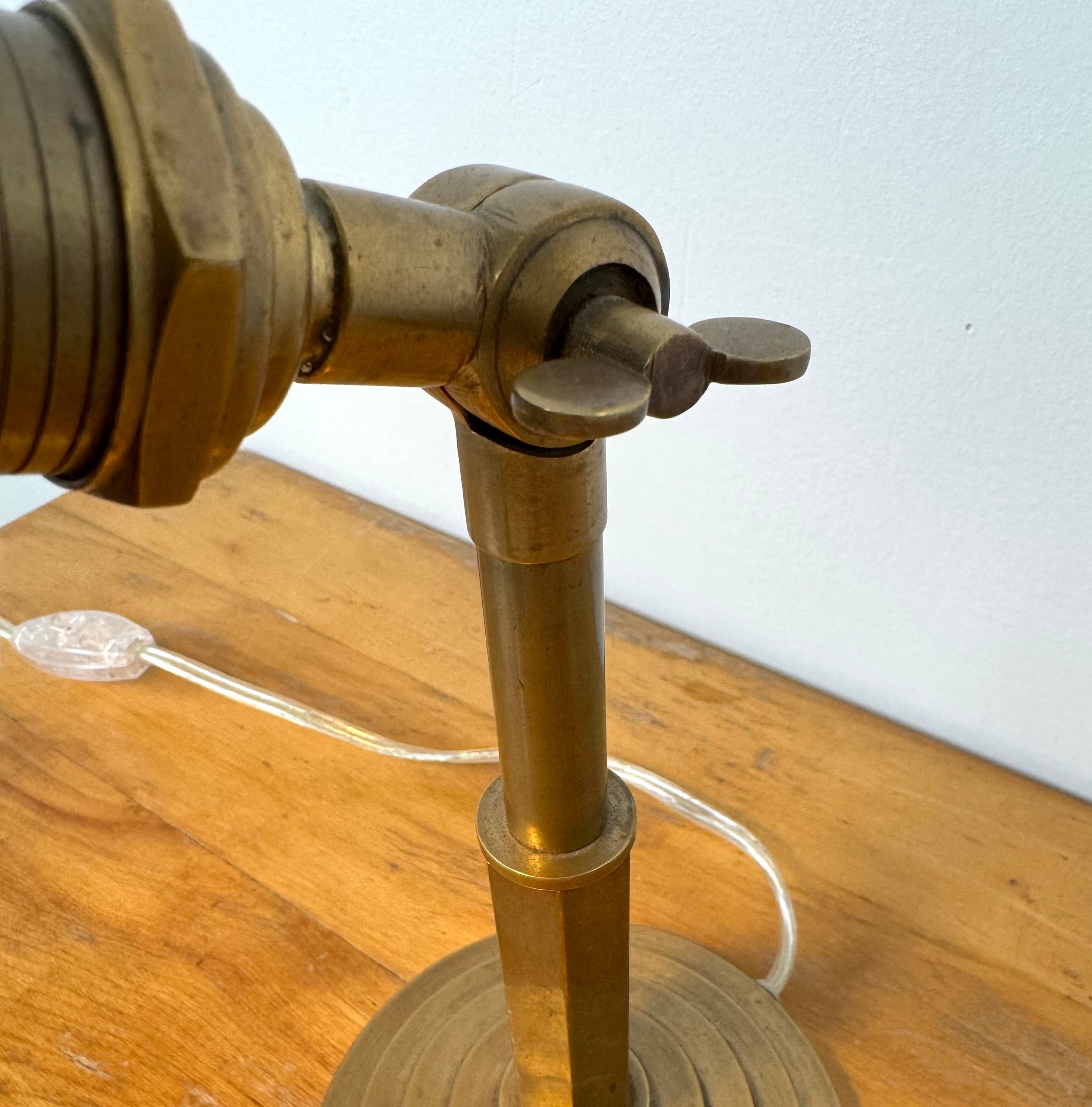 POTTERY BARN Small Brass Desk Lamp