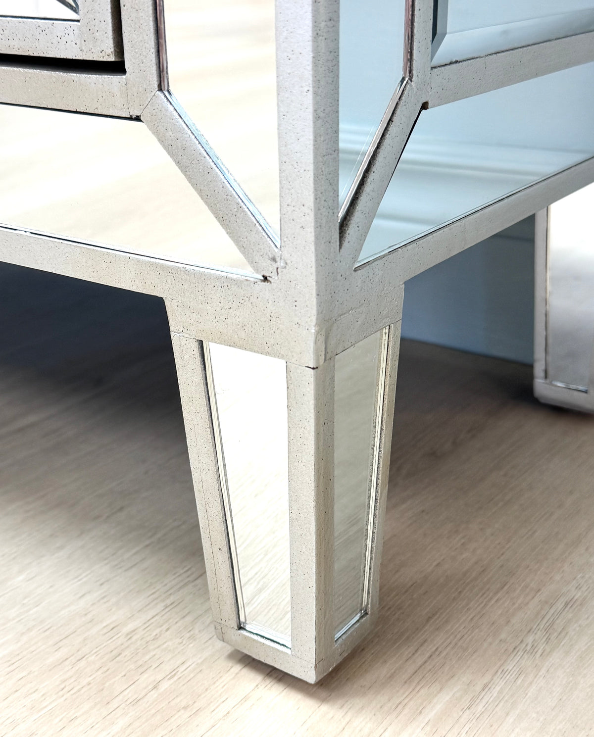 Silver Mirrored Cabinet