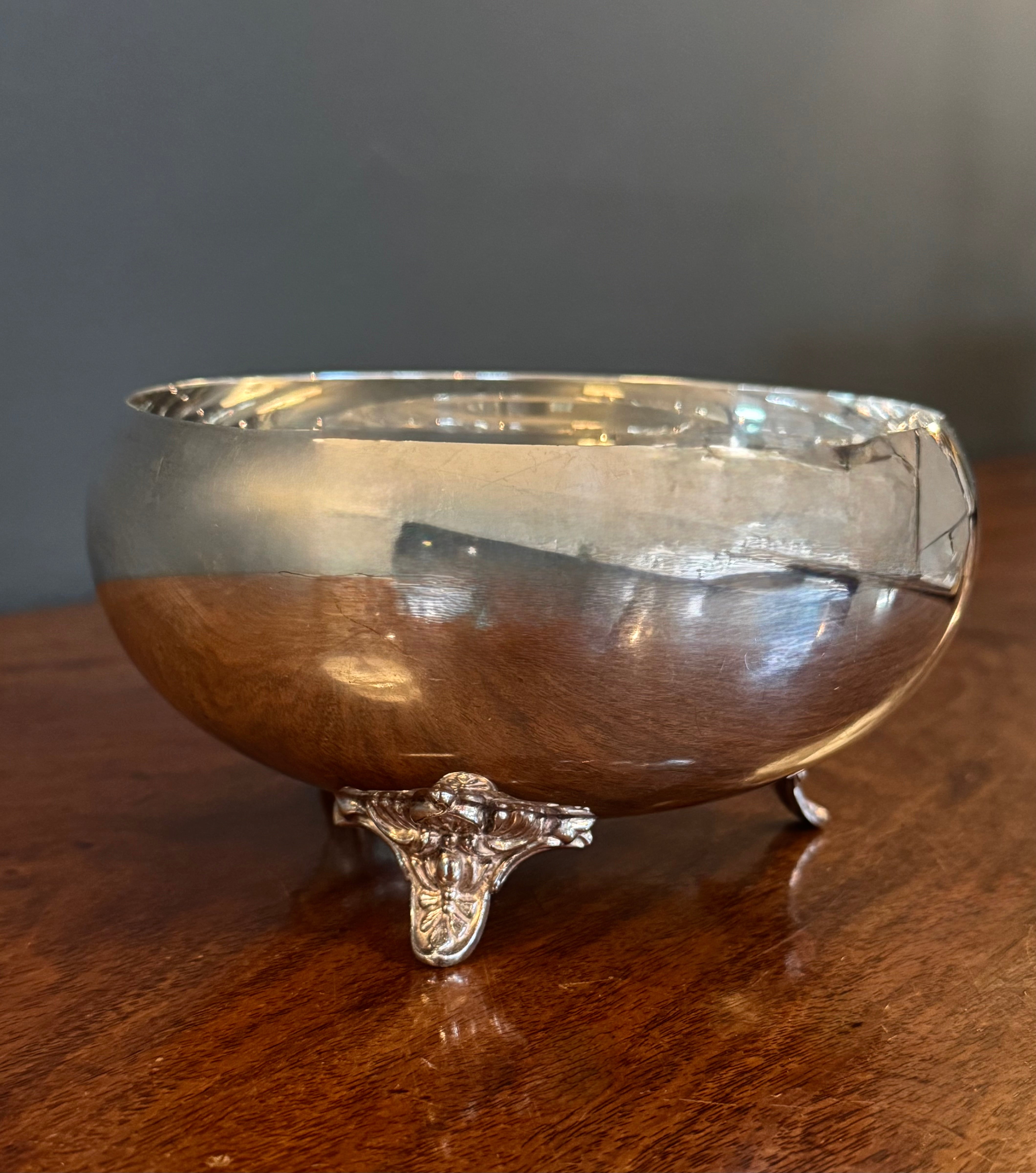 Vintage Silverplate 6-1/2" Footed Bowl