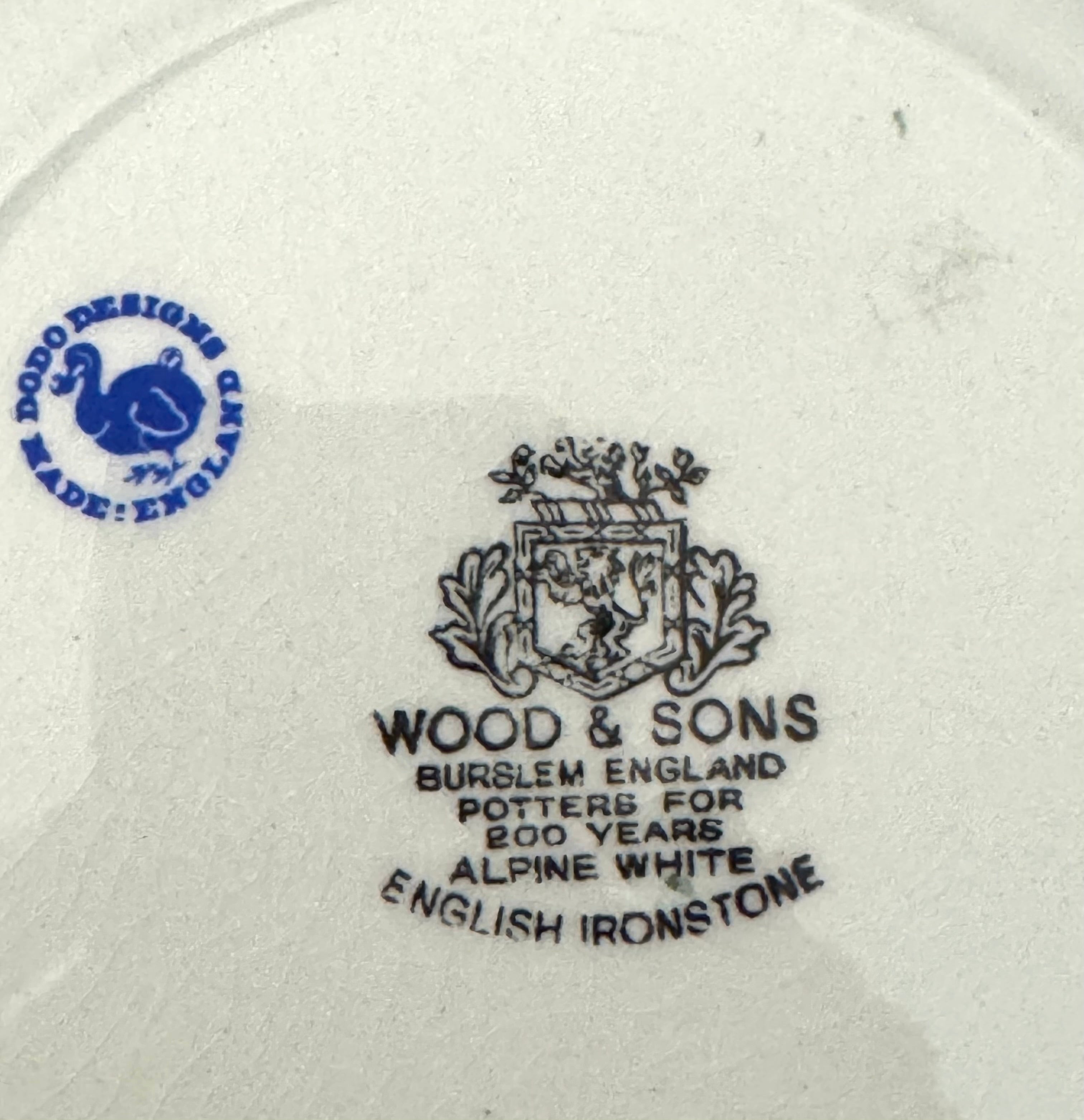 Vintage DODO DESIGNS 8" Alphabet Plate