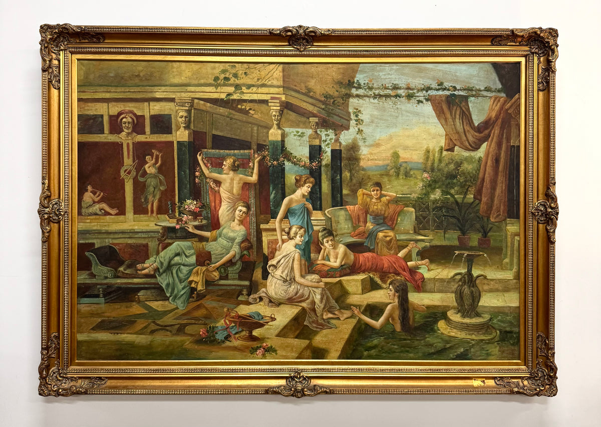 'The Roman Bath' Painting