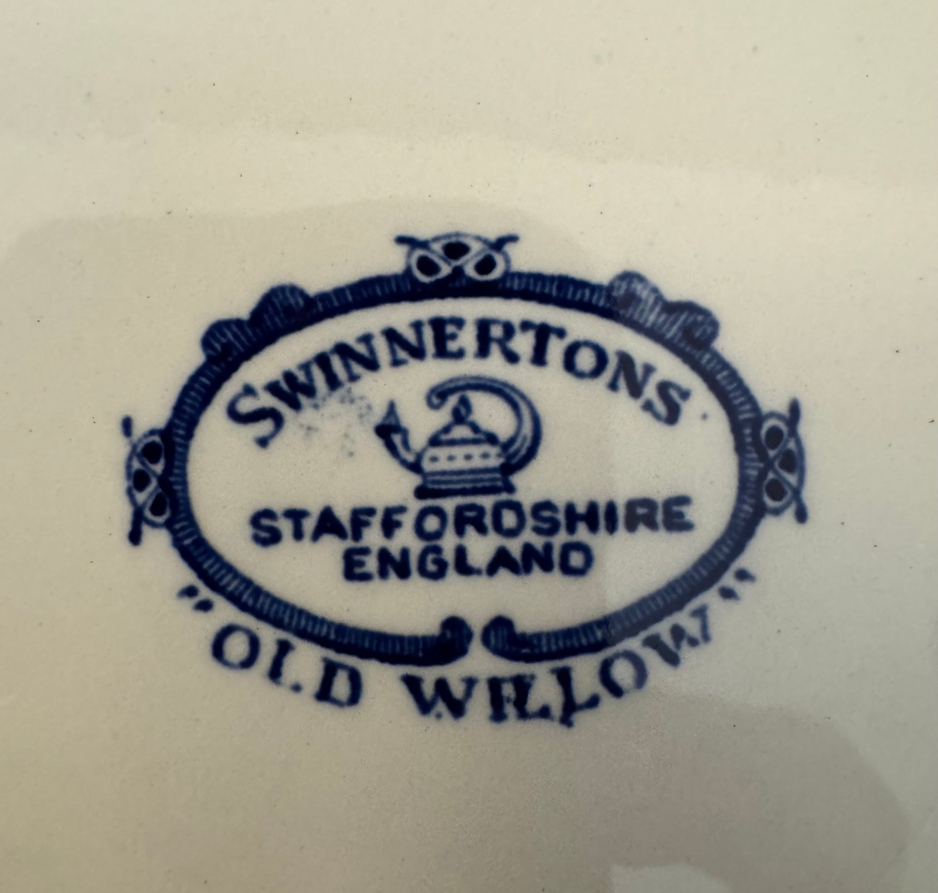 SWINNERTONS 'Old Willow' 8" Plate